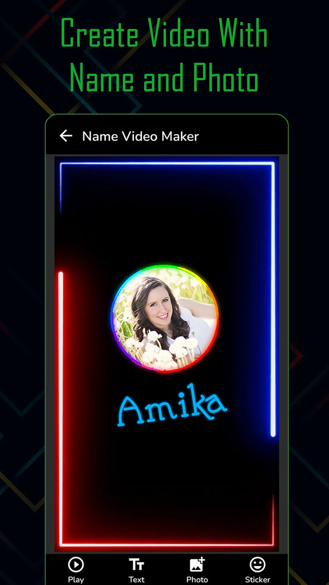 Name Video Maker | Indus Appstore | Screenshot