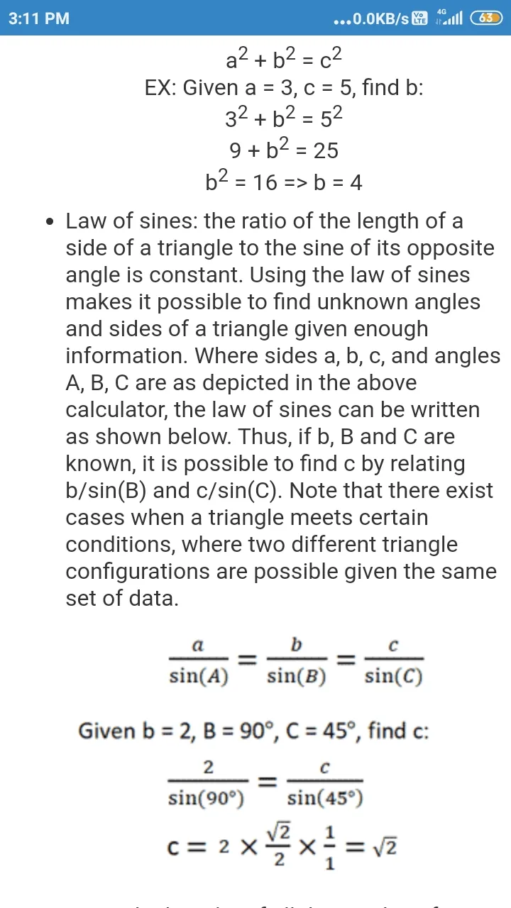 TRIANGLE CALCULATOR | Indus Appstore | Screenshot