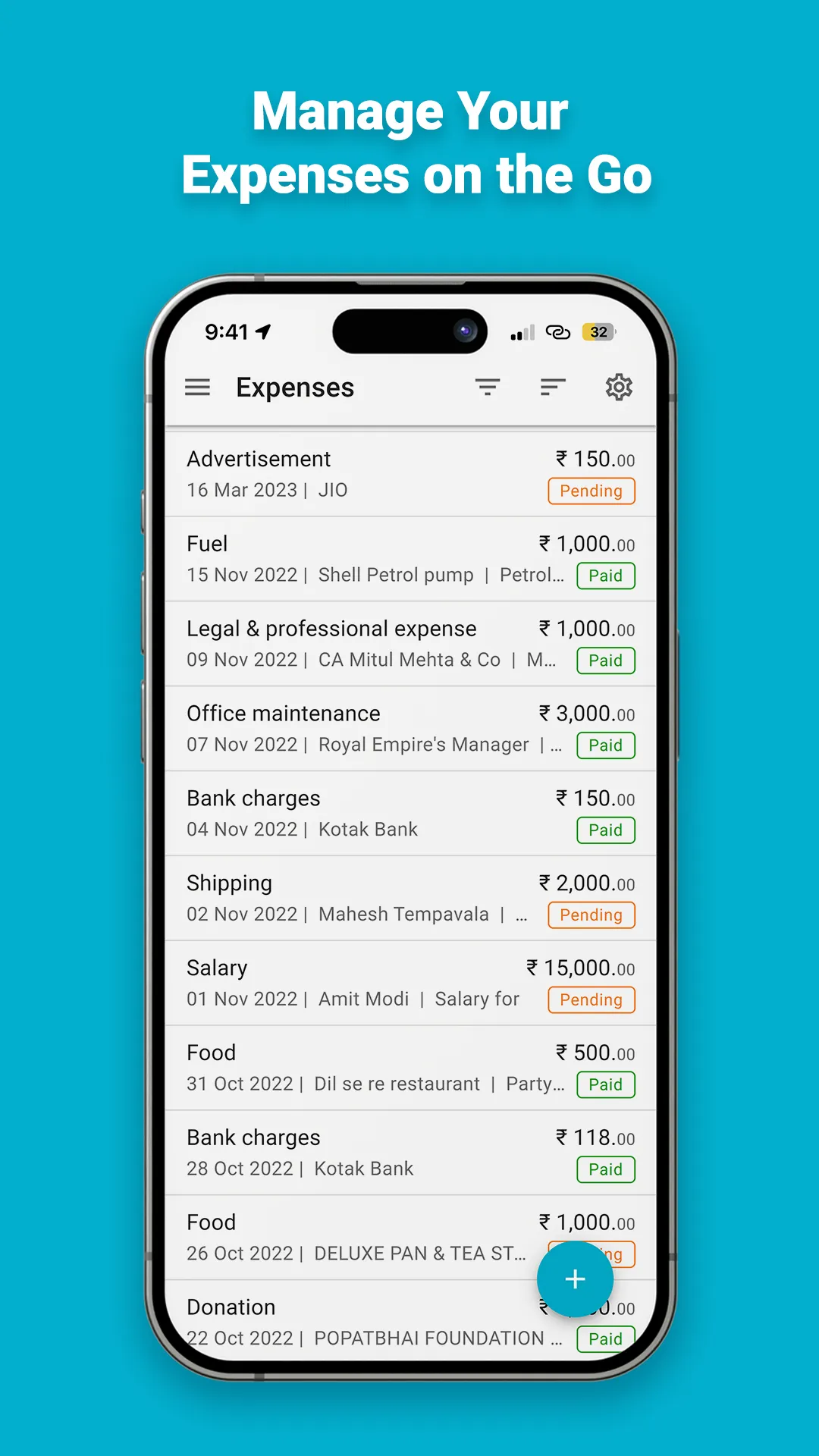 Hisab:Invoicing, Inventory | Indus Appstore | Screenshot