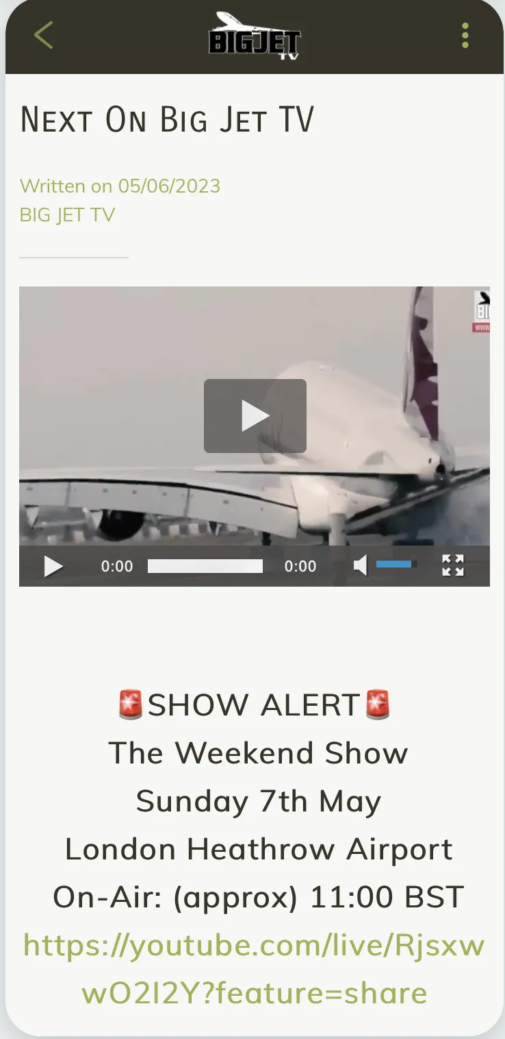 Big Jet TV | Indus Appstore | Screenshot