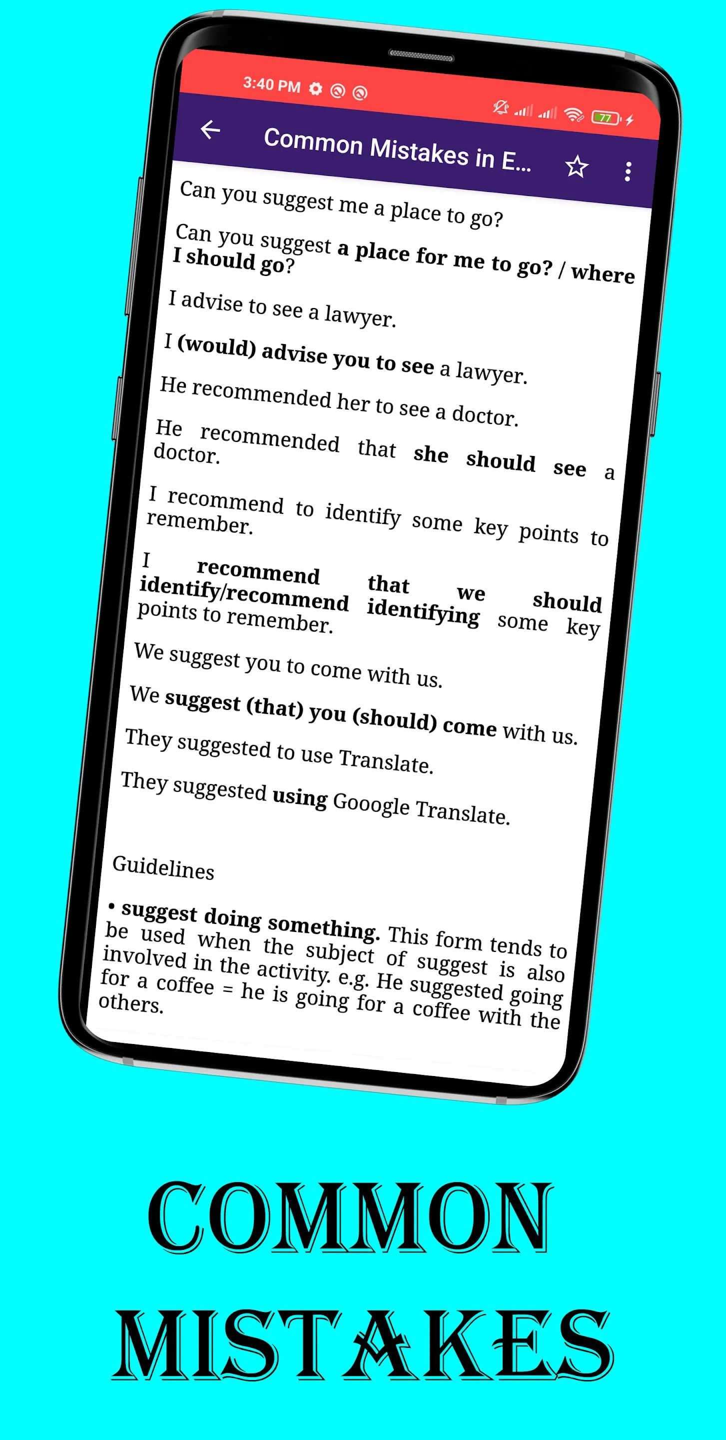 Common Mistakes in English | Indus Appstore | Screenshot