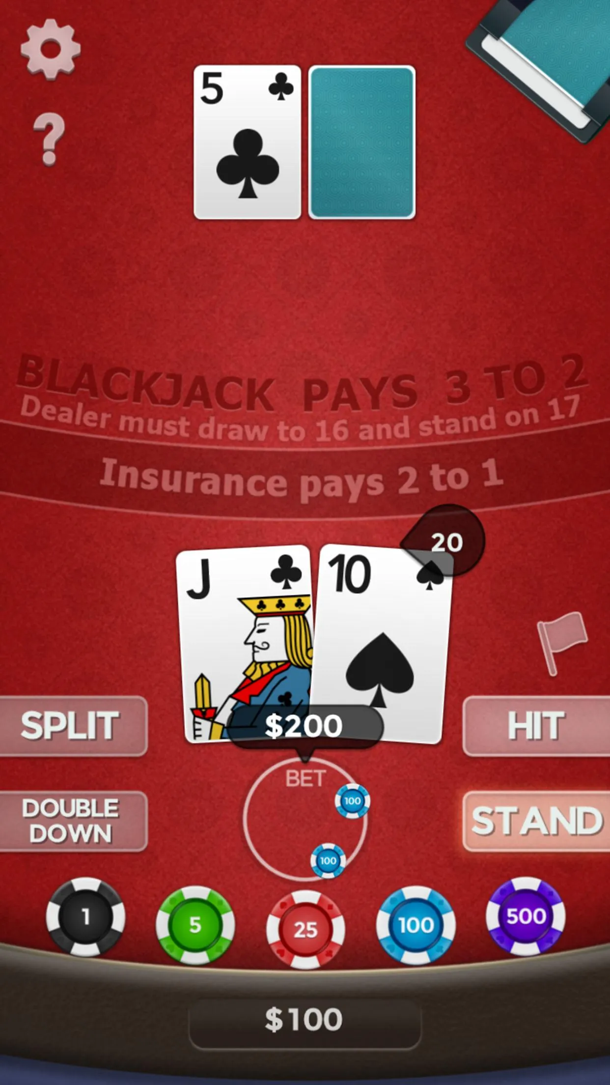 Blackjack 21 | Indus Appstore | Screenshot