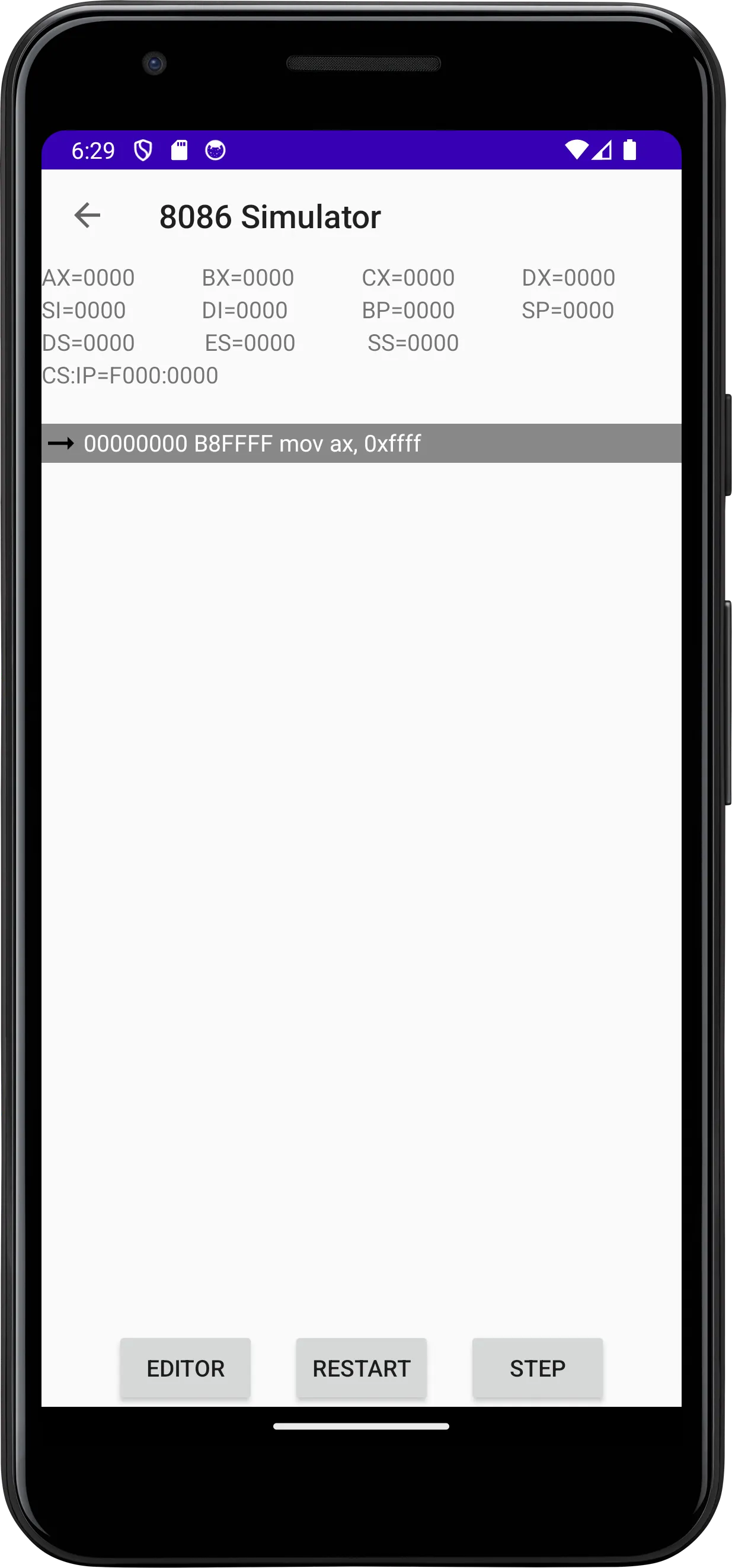 8086 Simulator | Indus Appstore | Screenshot