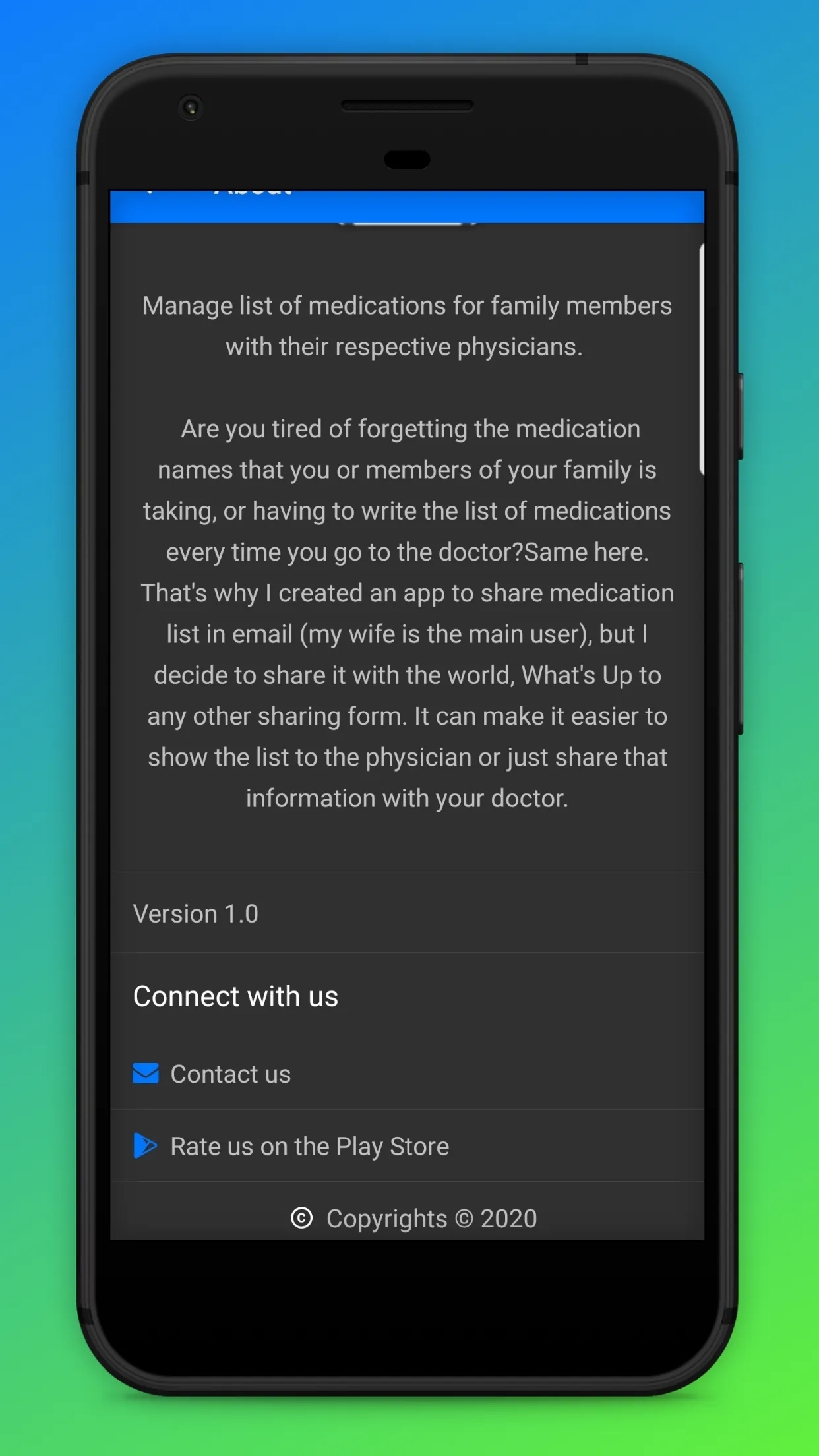 Medi-List Medication List | Indus Appstore | Screenshot