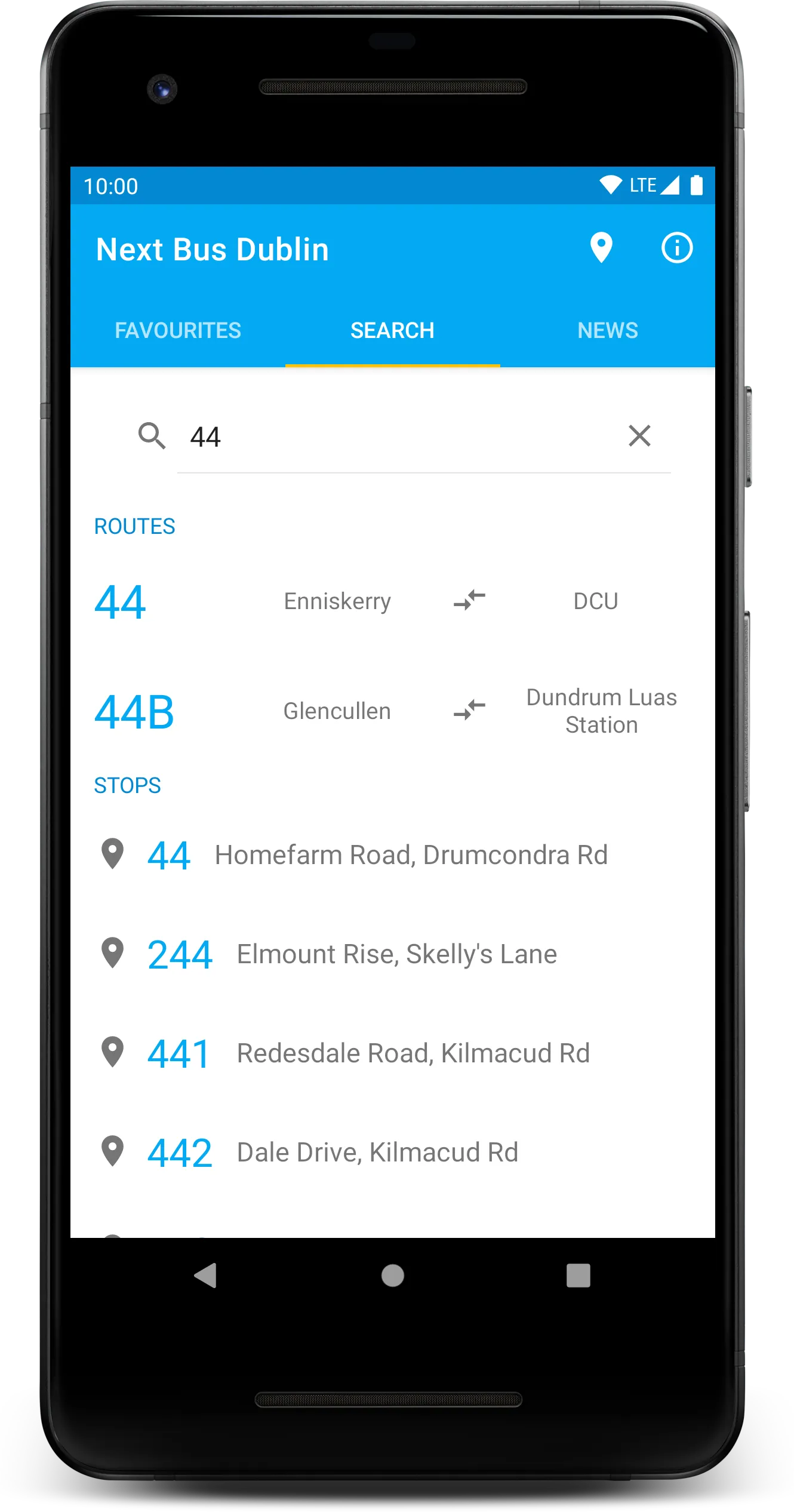 Next Bus Dublin | Indus Appstore | Screenshot