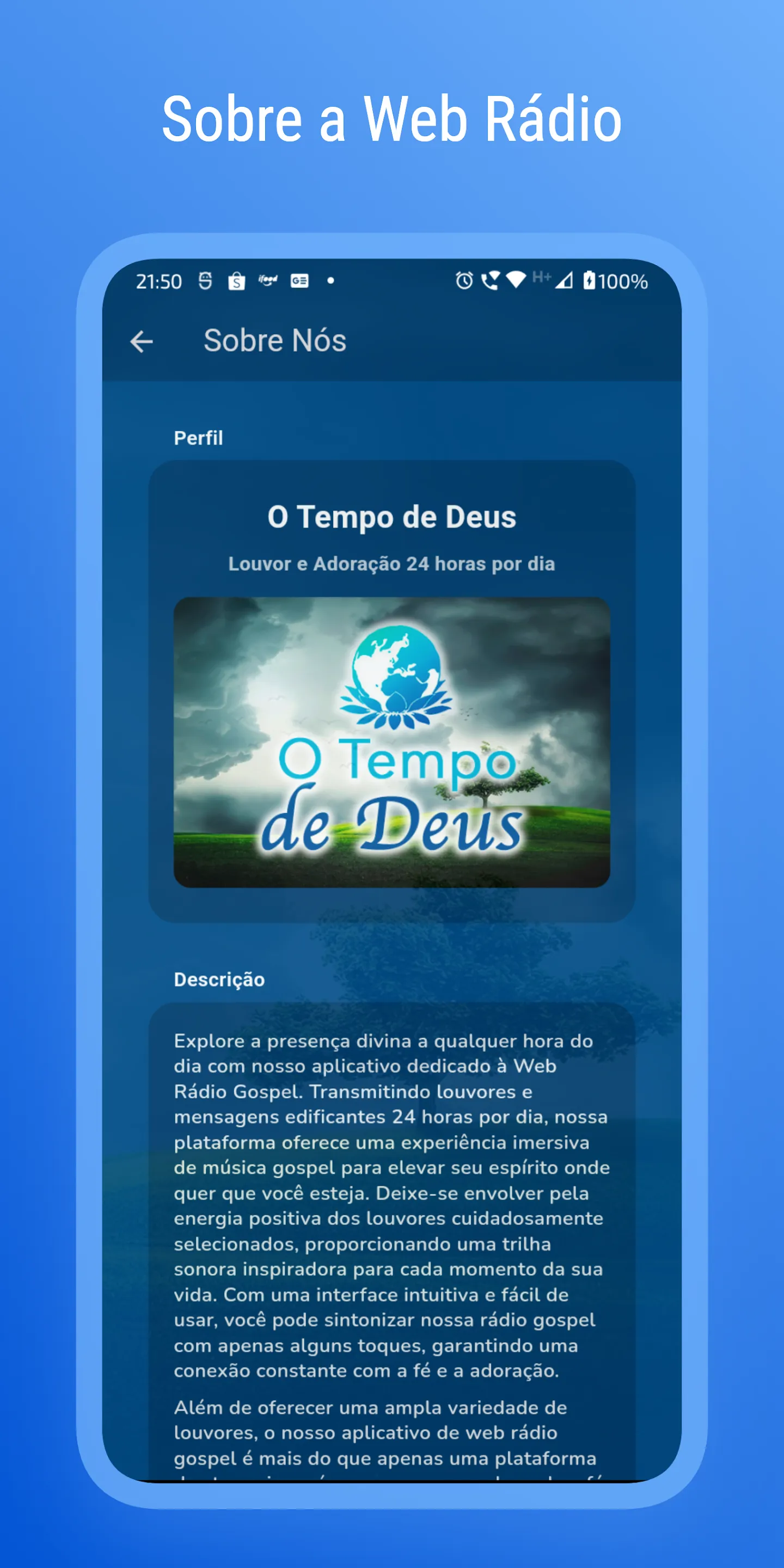 Rádio O Tempo de Deus | Indus Appstore | Screenshot