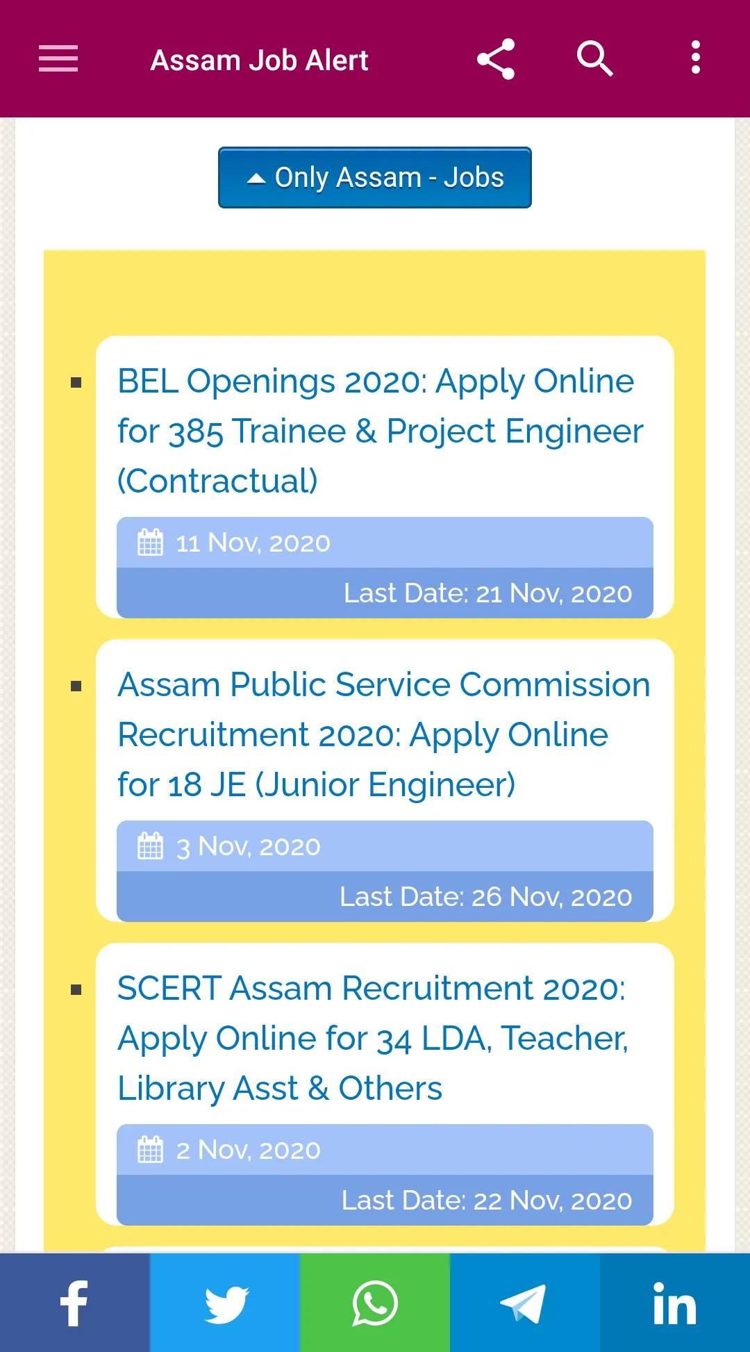 Assam Job Alert | Indus Appstore | Screenshot