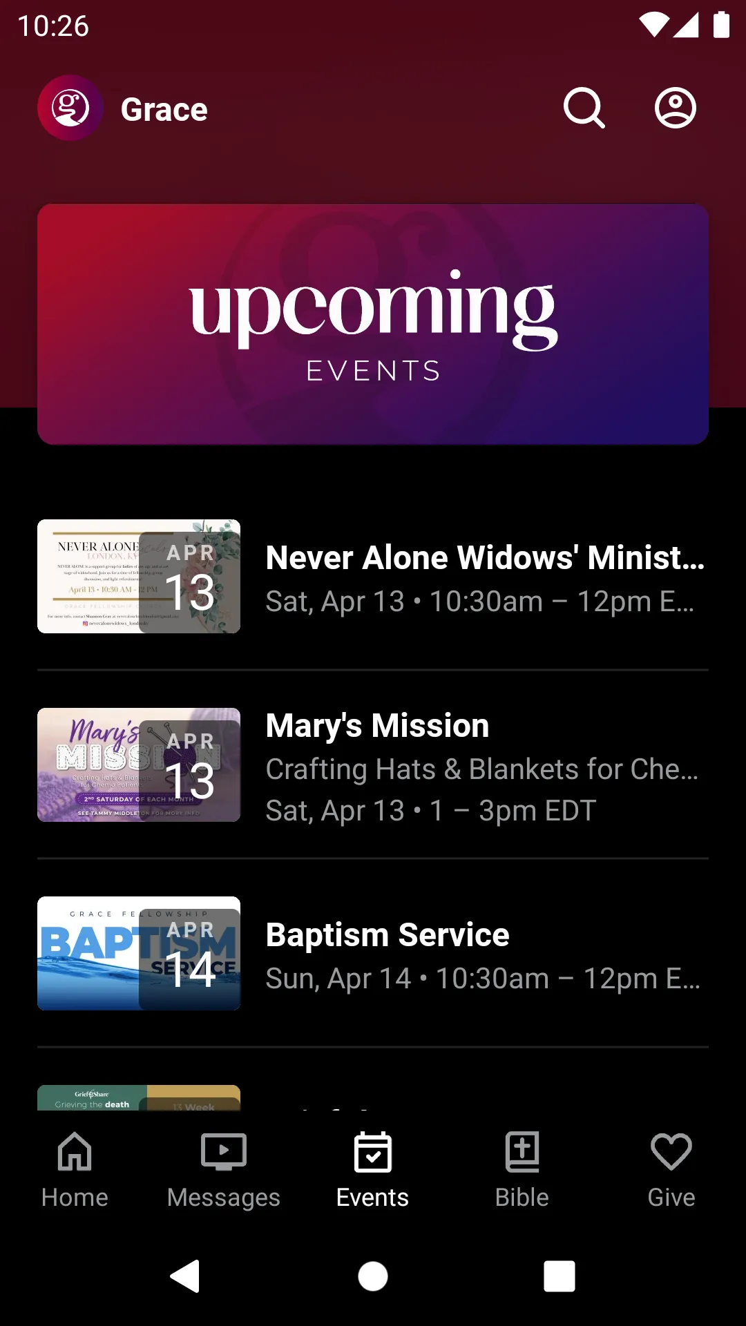 Grace Fellowship Church | Indus Appstore | Screenshot