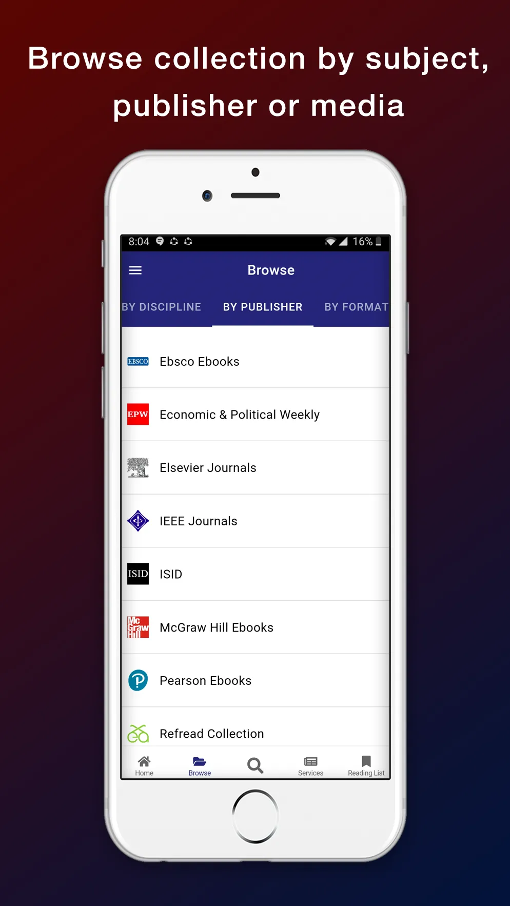 JCBOSEUST eLibrary | Indus Appstore | Screenshot