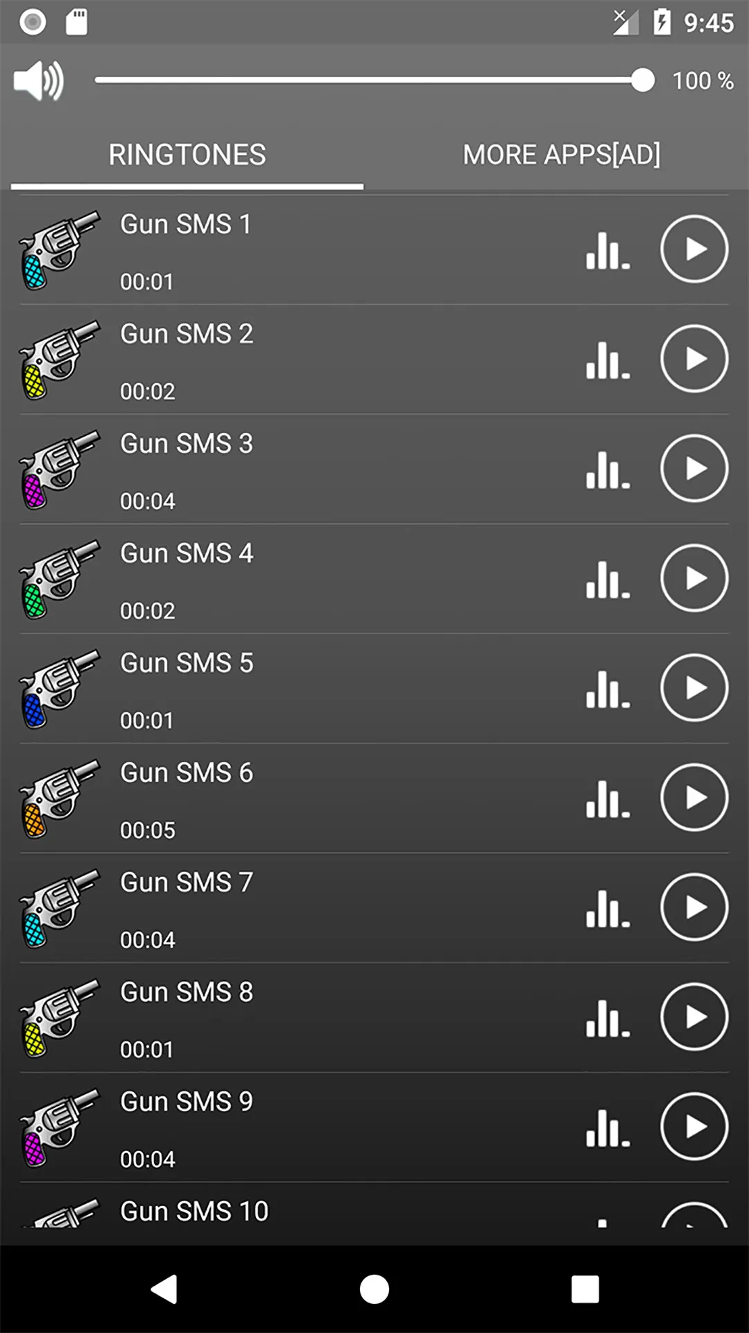 Gun Sounds Ringtones Wallpaper | Indus Appstore | Screenshot