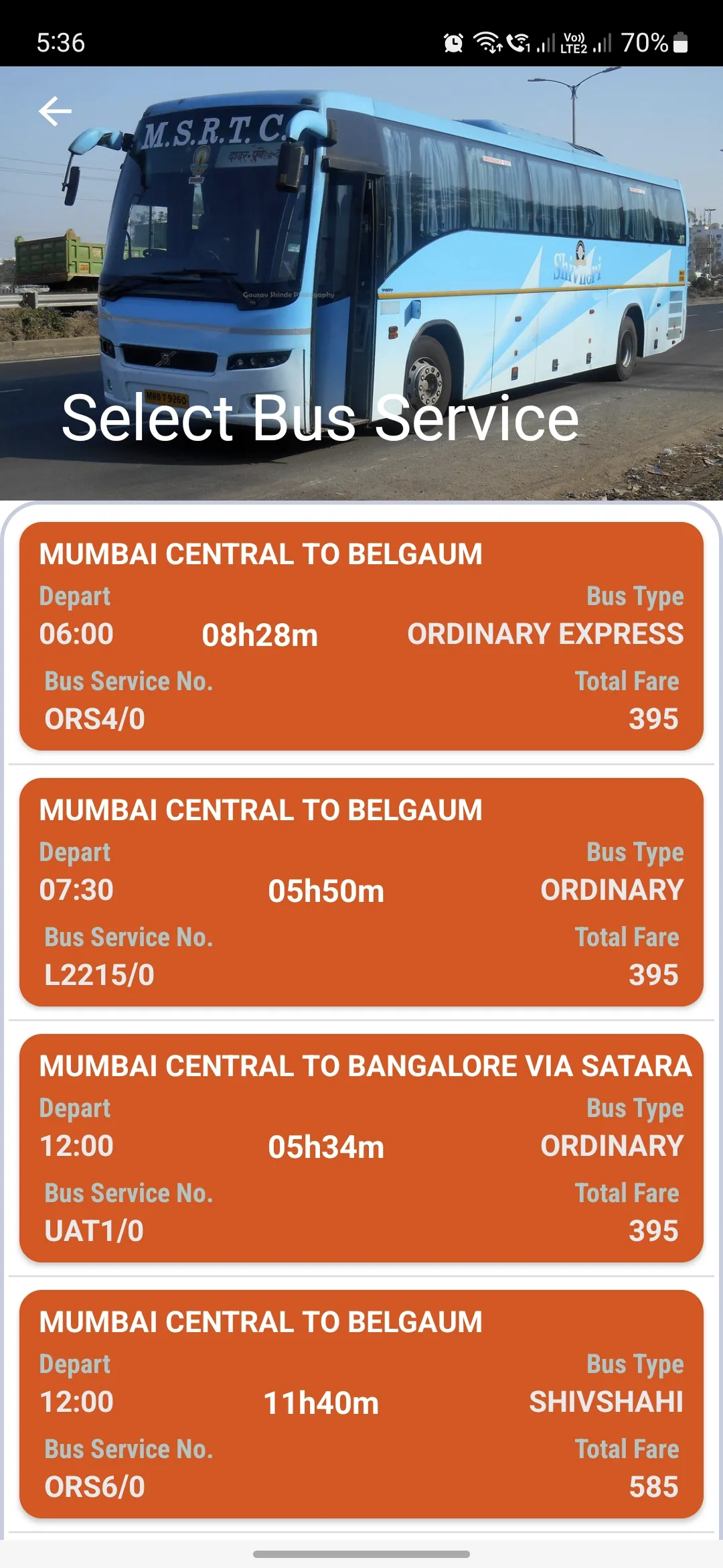 MSRTC Bus Reservation | Indus Appstore | Screenshot