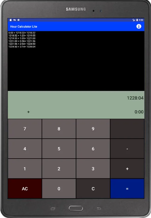 Hour Calculator Lite | Indus Appstore | Screenshot