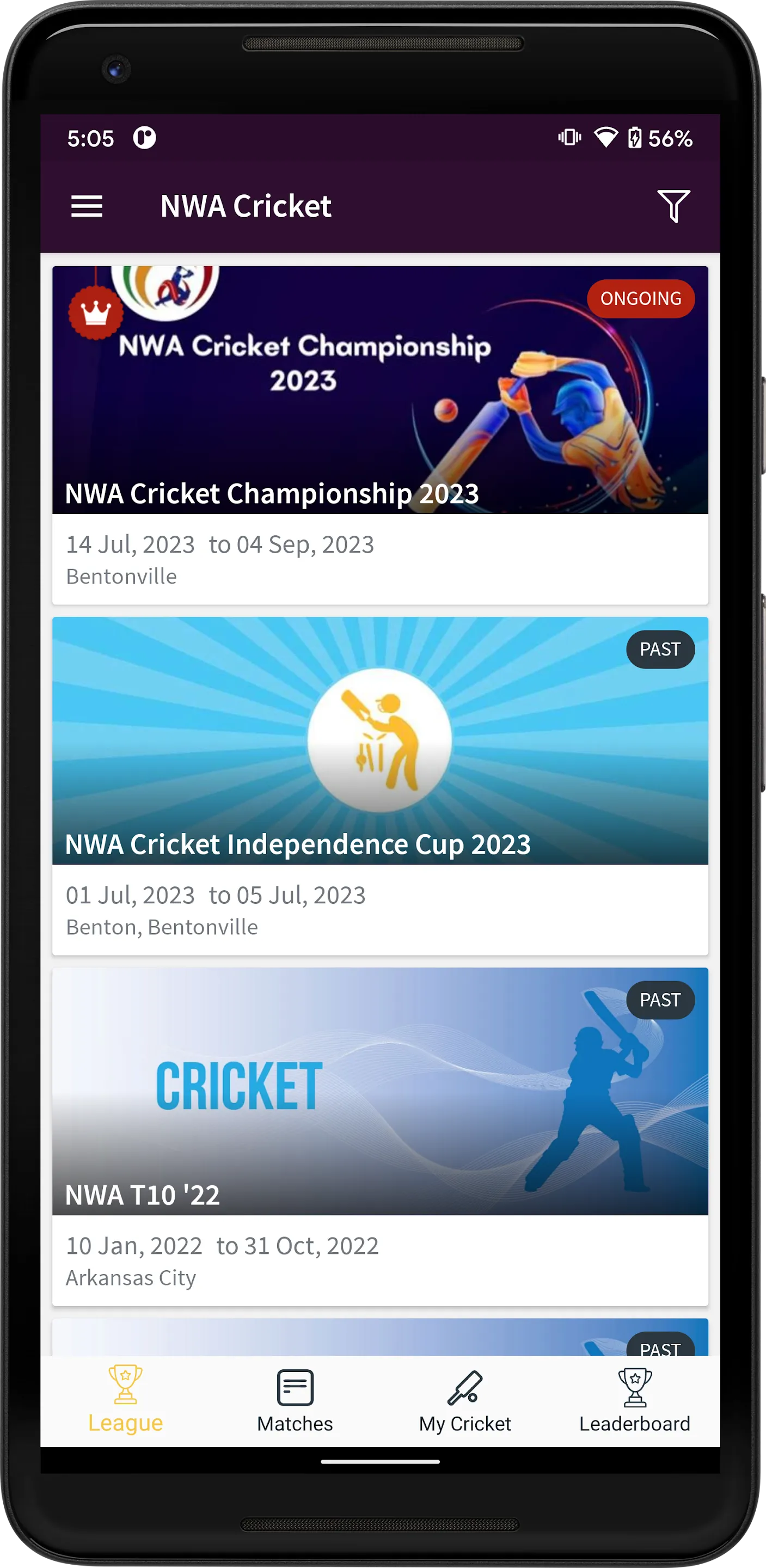 NWA Cricket | Indus Appstore | Screenshot