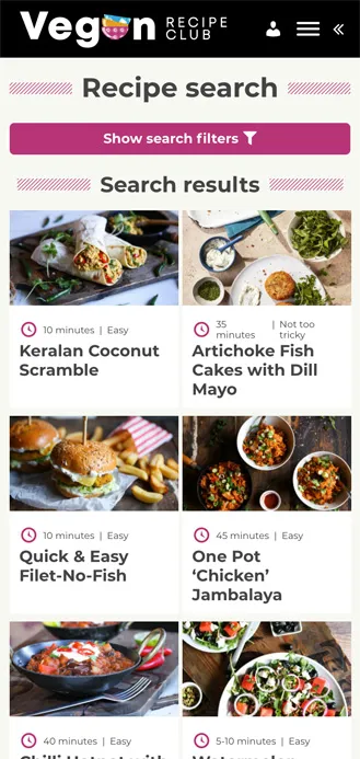 Vegan Recipe Club | Indus Appstore | Screenshot