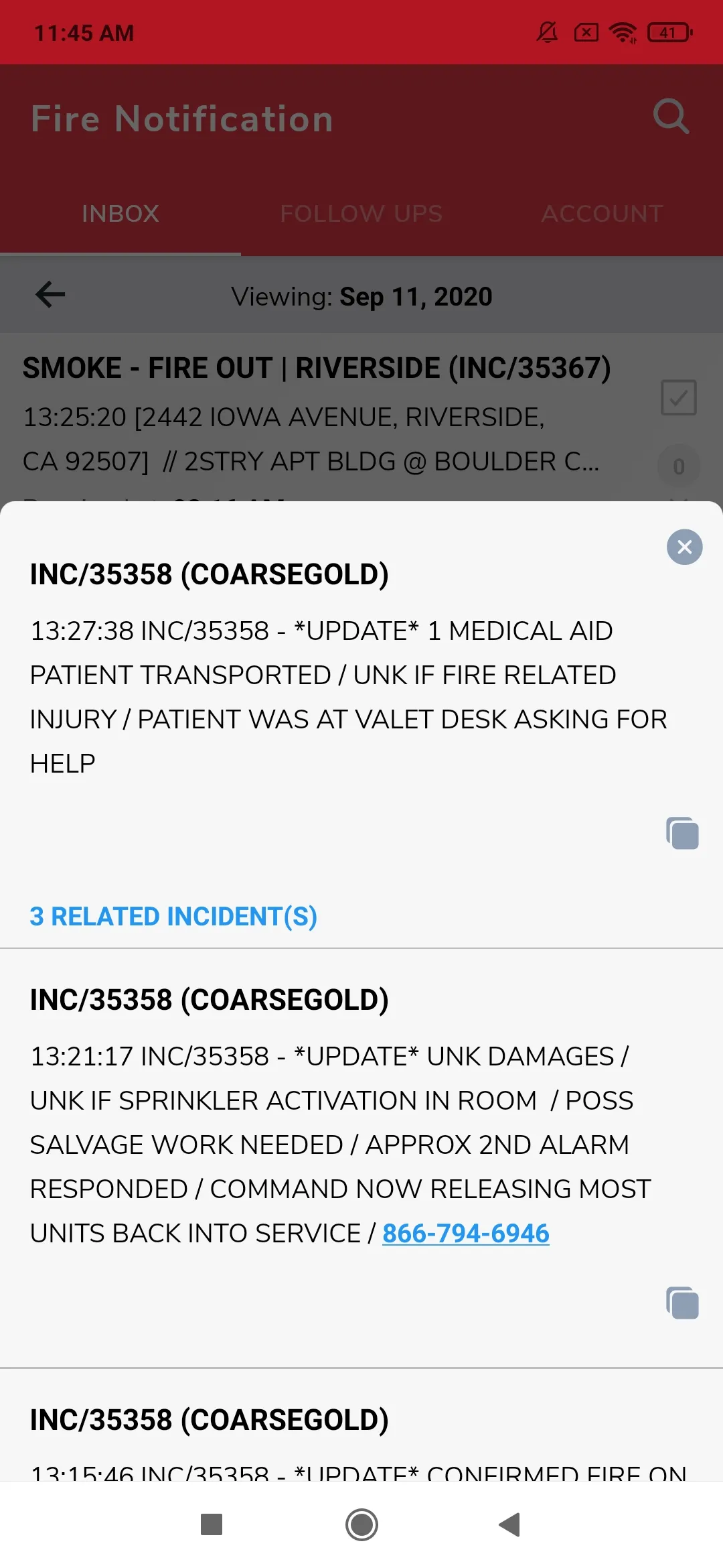 Fire Notification | Indus Appstore | Screenshot