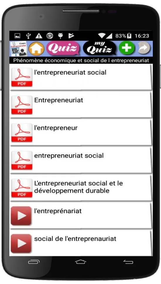 Cours Entrepreneuriat | Indus Appstore | Screenshot