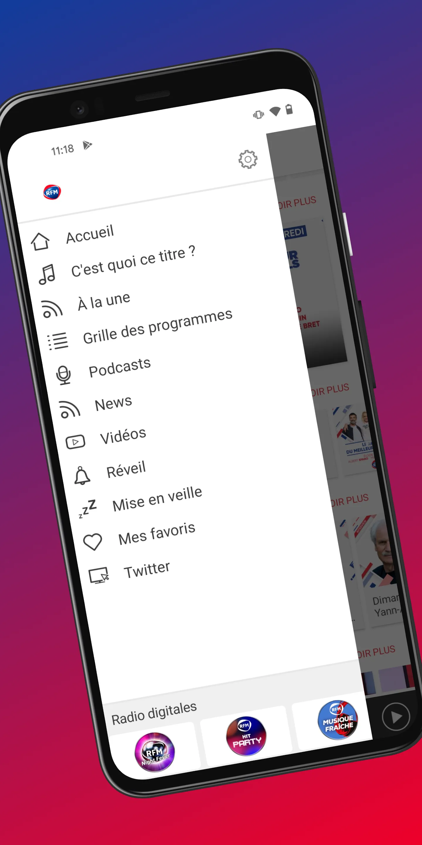 RFM, le meilleur de la musique | Indus Appstore | Screenshot