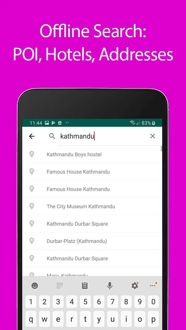 Kathmandu Offline Map and Trav | Indus Appstore | Screenshot