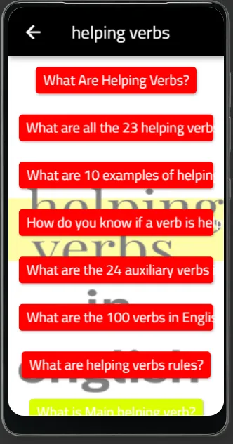 helping verbs | Indus Appstore | Screenshot