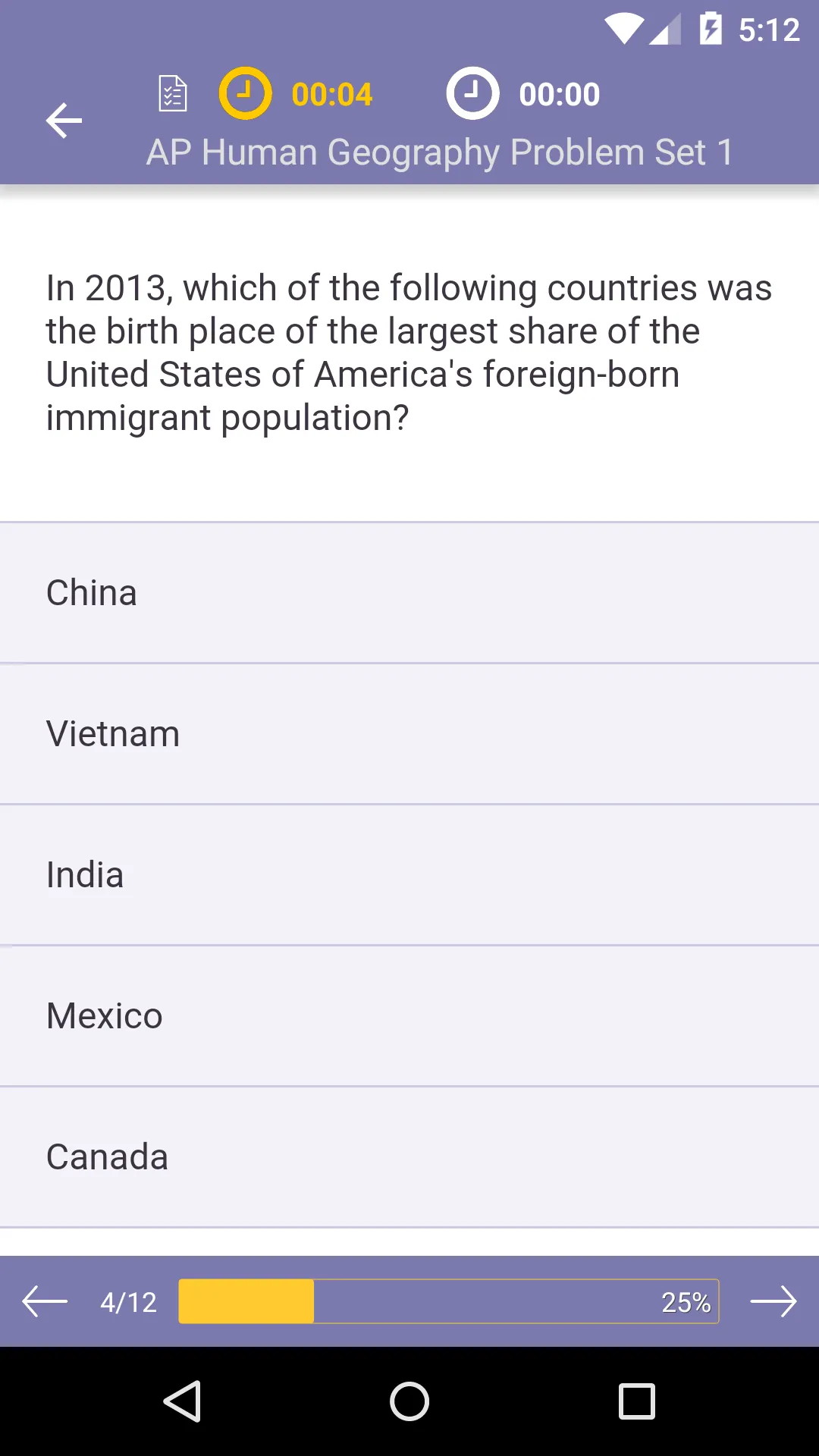 AP Human Geography Practice | Indus Appstore | Screenshot