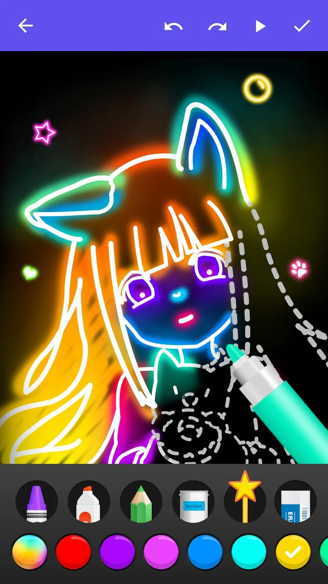 Draw Glow Comics | Indus Appstore | Screenshot