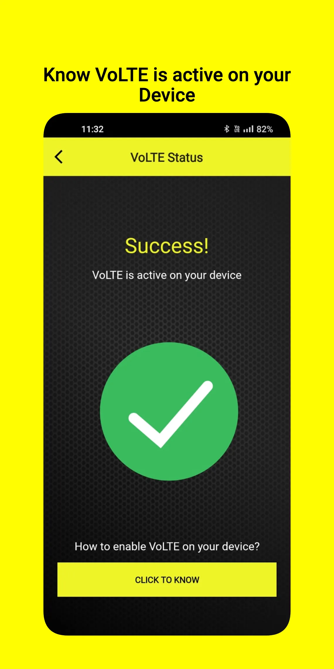 VoLTE Check-Know VoLTE Status | Indus Appstore | Screenshot