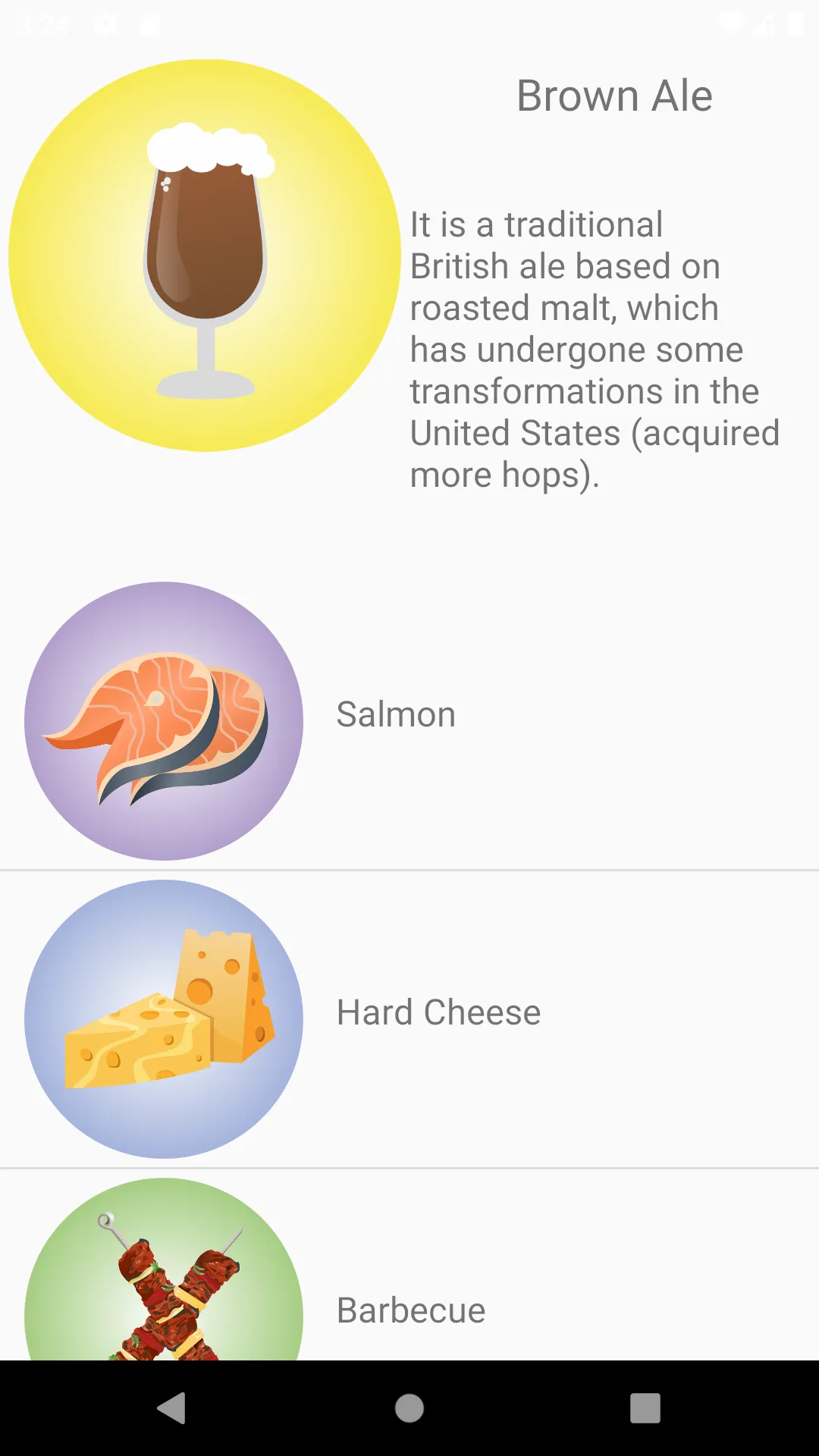 Beer and Food Pairing | Indus Appstore | Screenshot