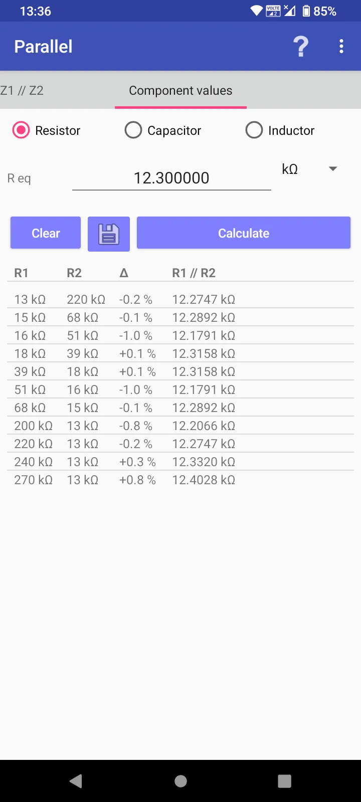 Series/Parallel Resistors | Indus Appstore | Screenshot