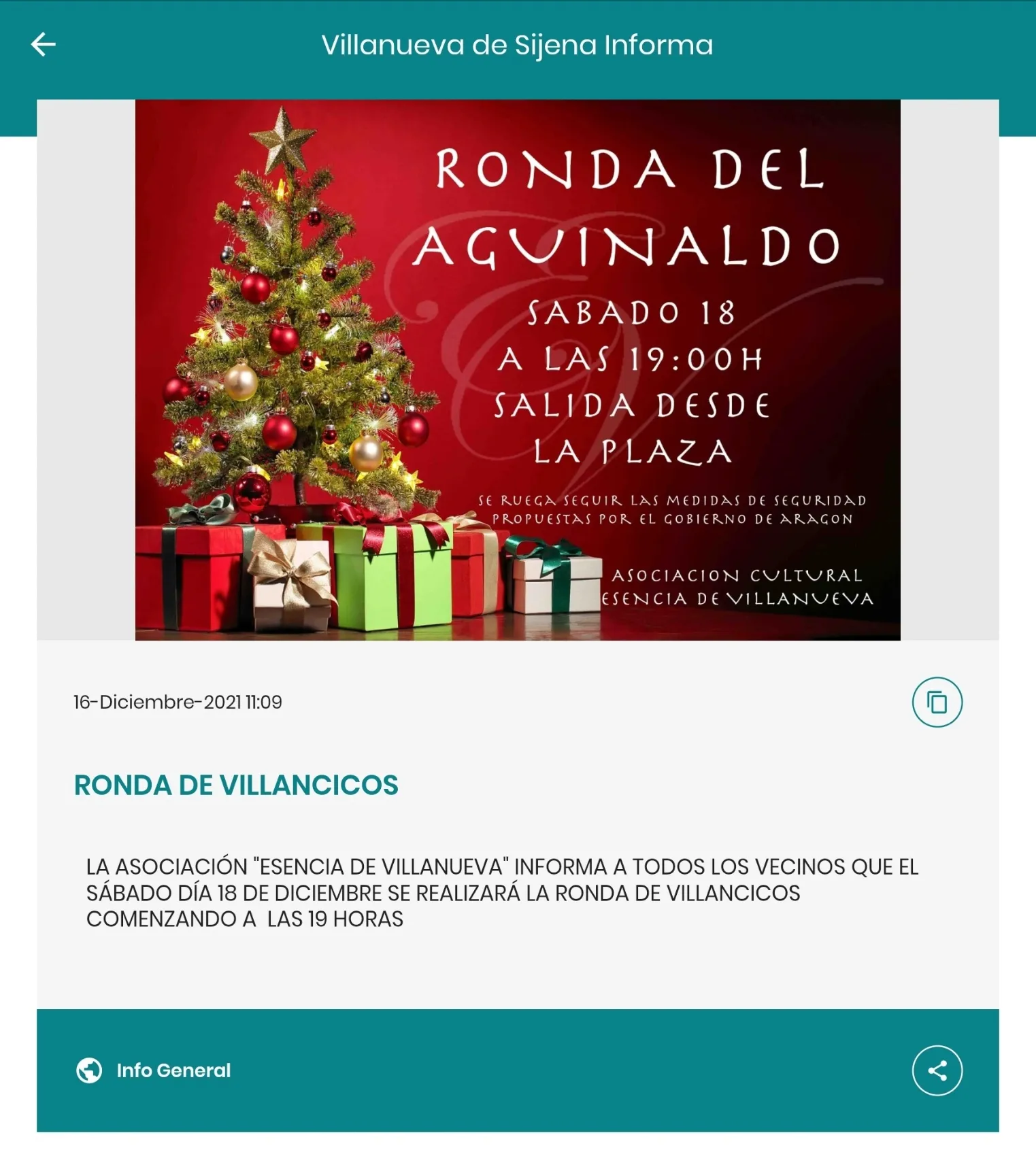 Villanueva de Sijena Informa | Indus Appstore | Screenshot