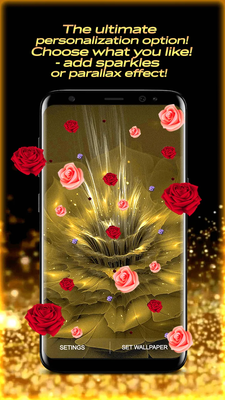 Golden Rose Live Wallpaper HD | Indus Appstore | Screenshot