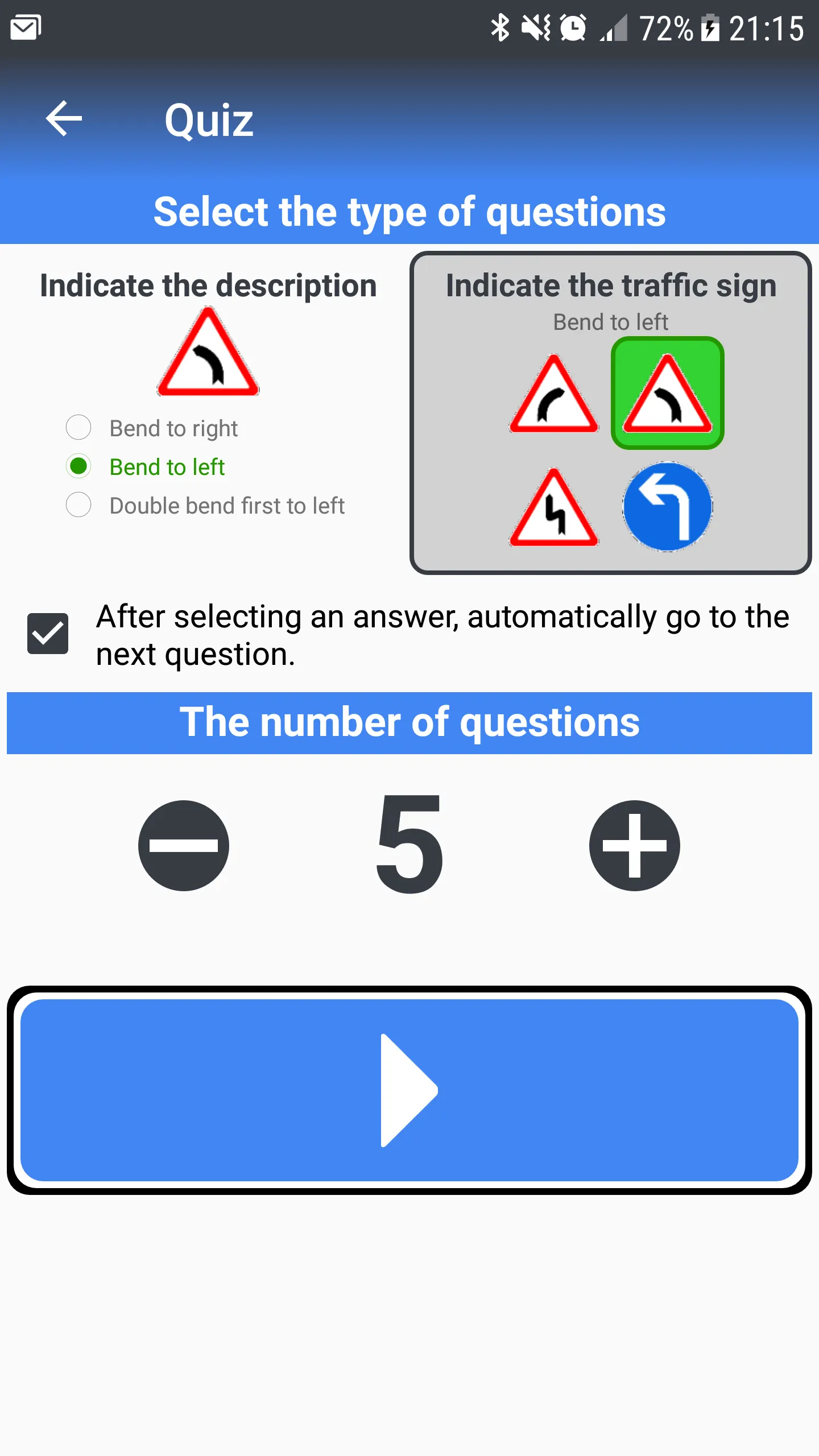 I know traffic signs | Indus Appstore | Screenshot