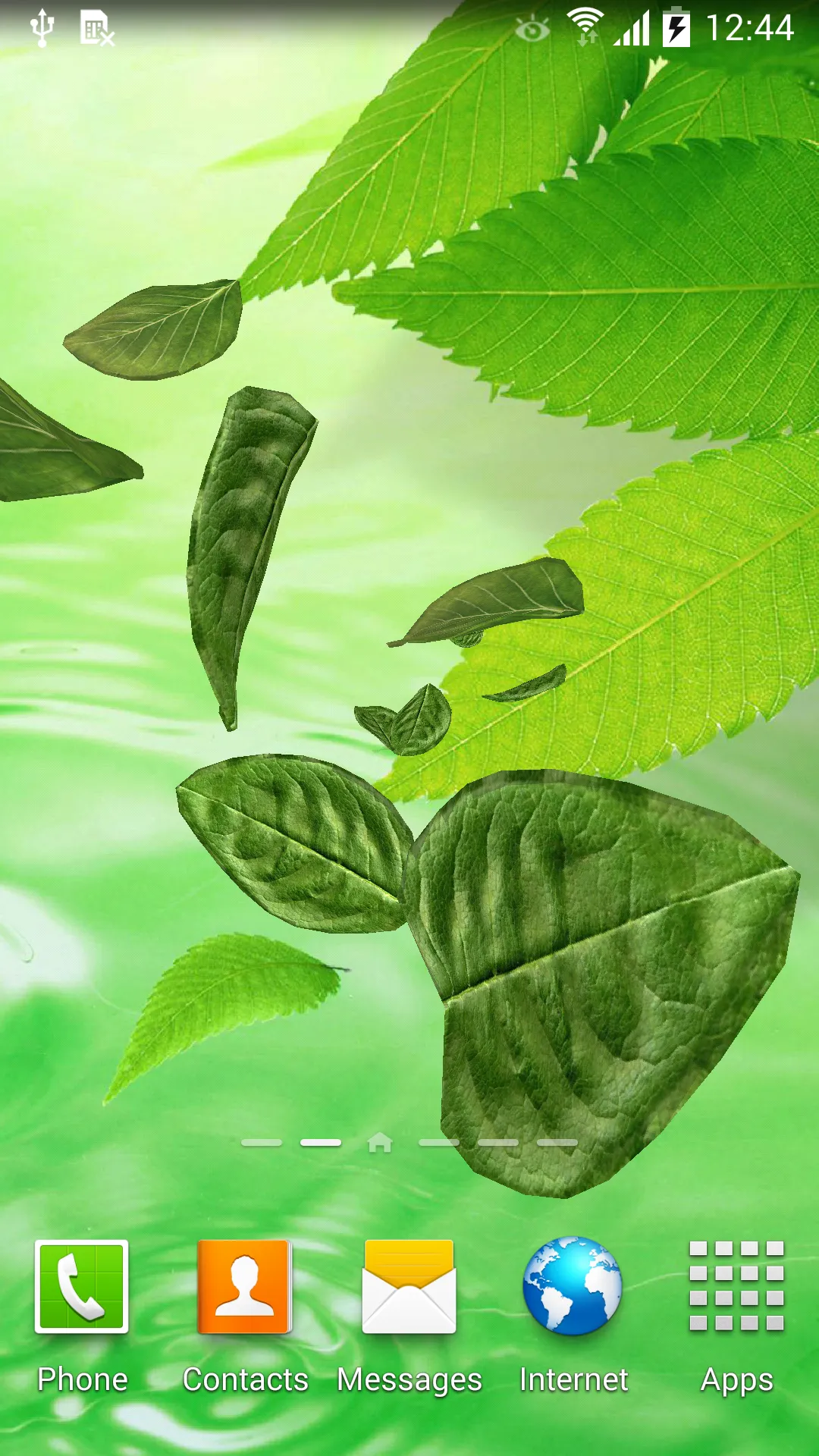 3D Leaves Live Wallpaper | Indus Appstore | Screenshot