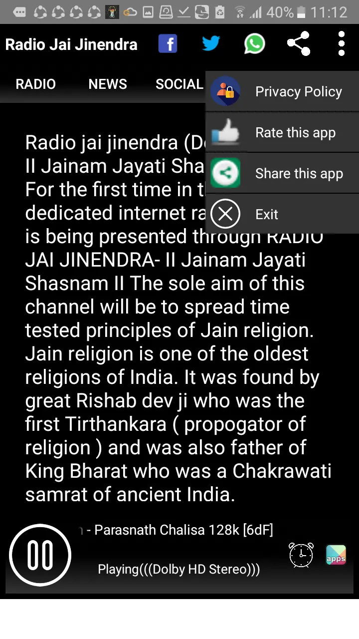 Jai Jinendra Radio on Jainism | Indus Appstore | Screenshot