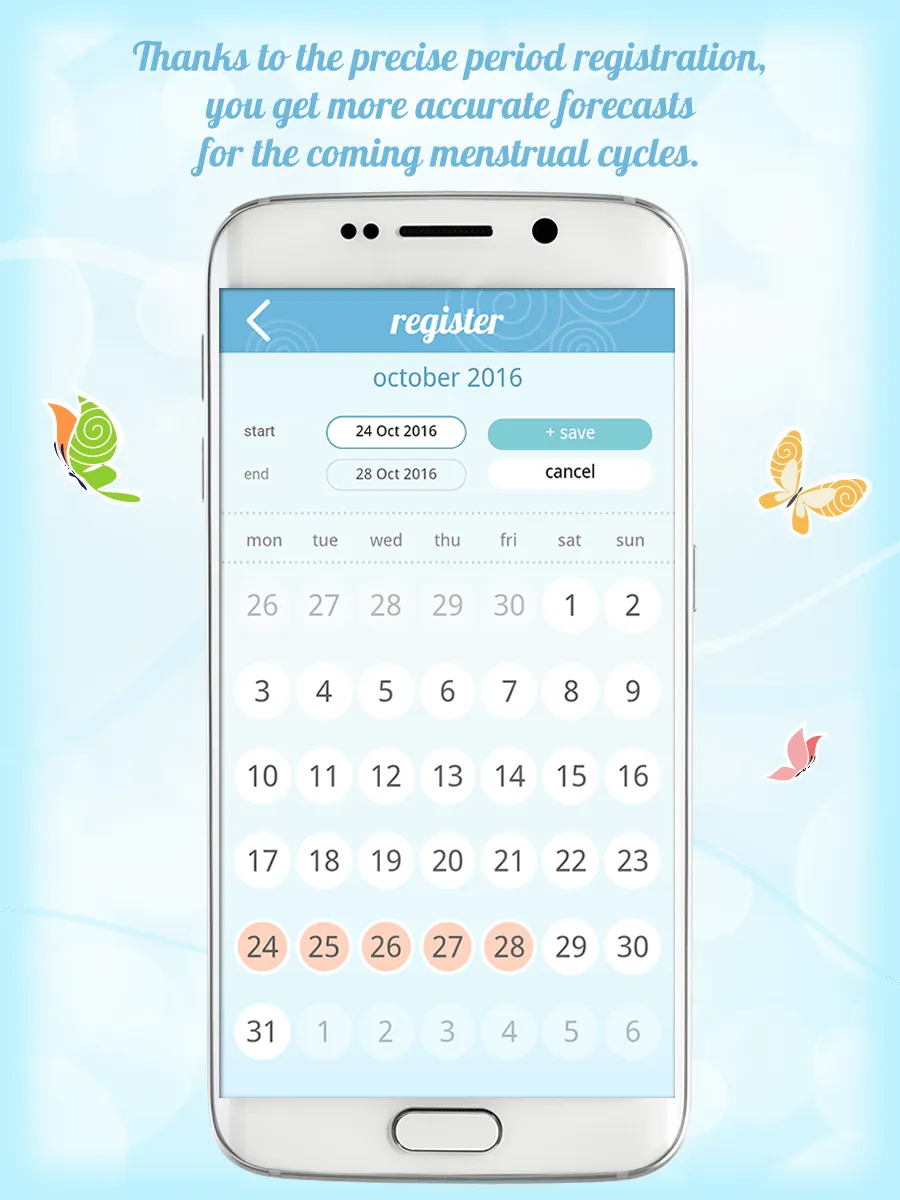 Bella Period Calendar | Indus Appstore | Screenshot