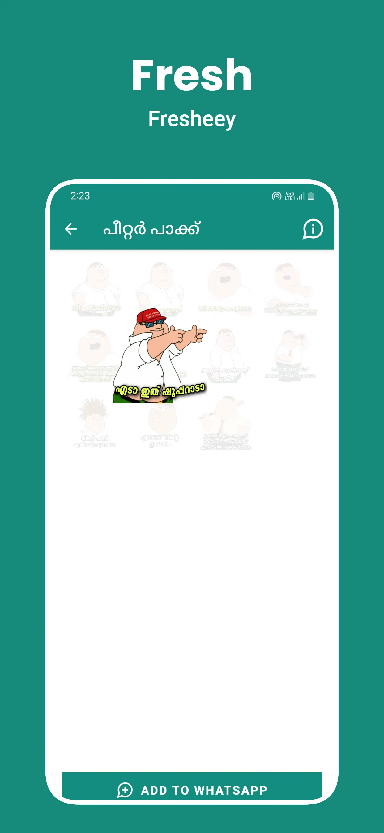 Malayalam Stickers 2024 | Indus Appstore | Screenshot