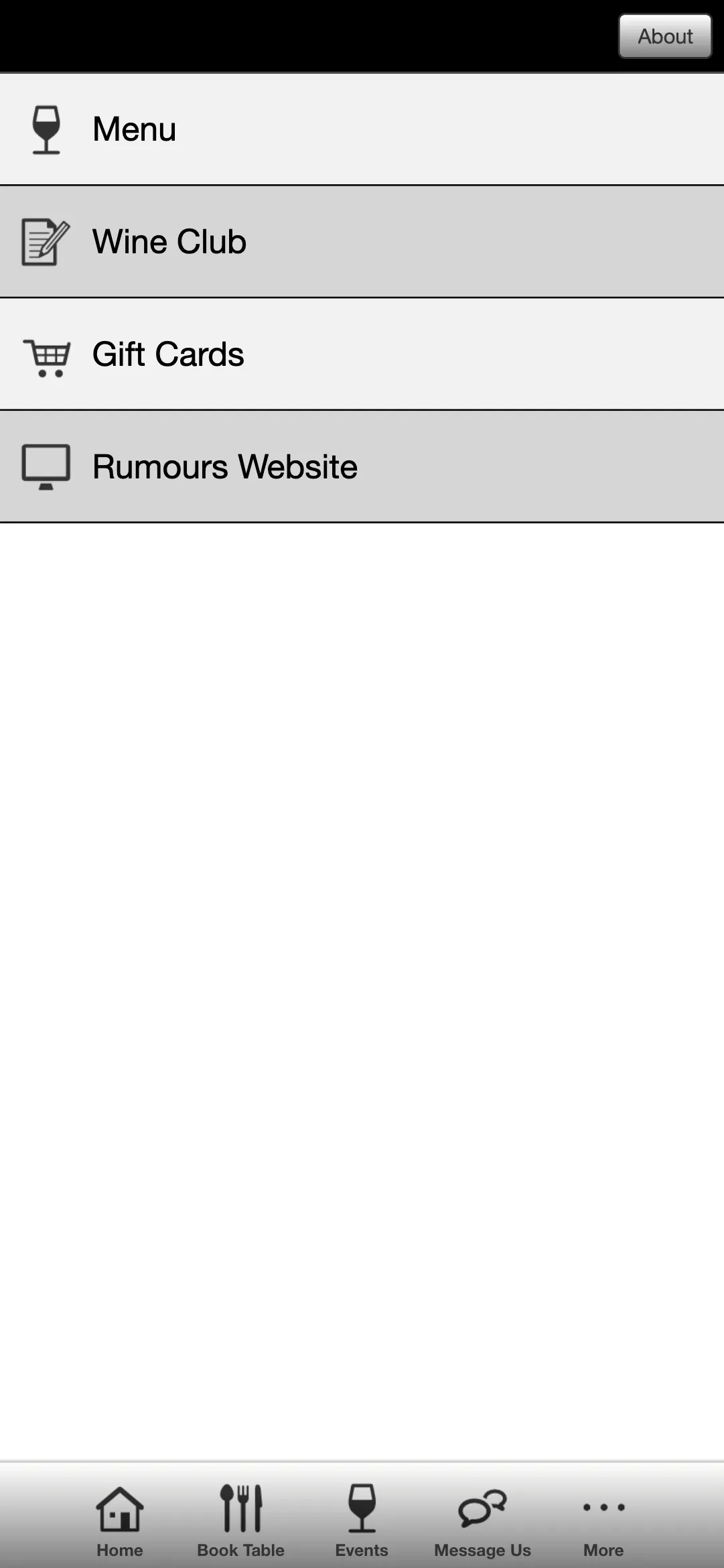 Rumours Wine Bar | Indus Appstore | Screenshot