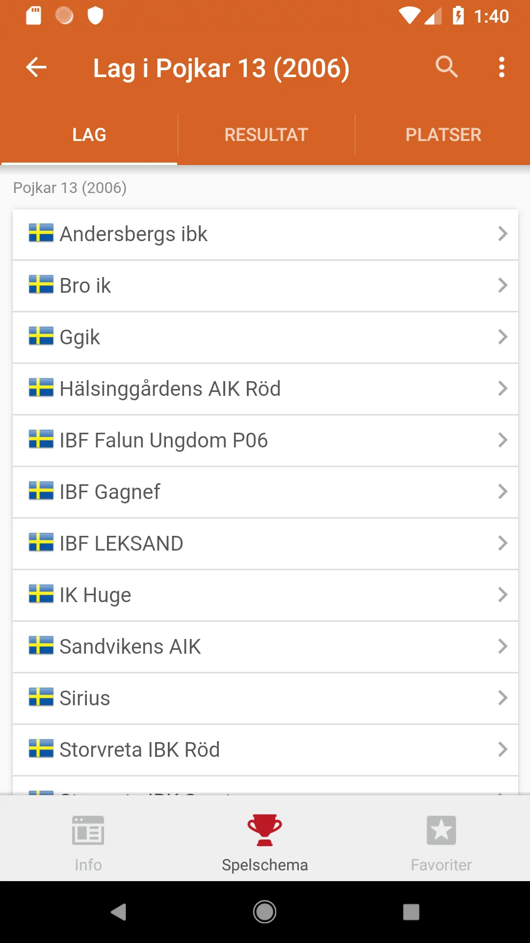 Göransson Cup Innebandy | Indus Appstore | Screenshot