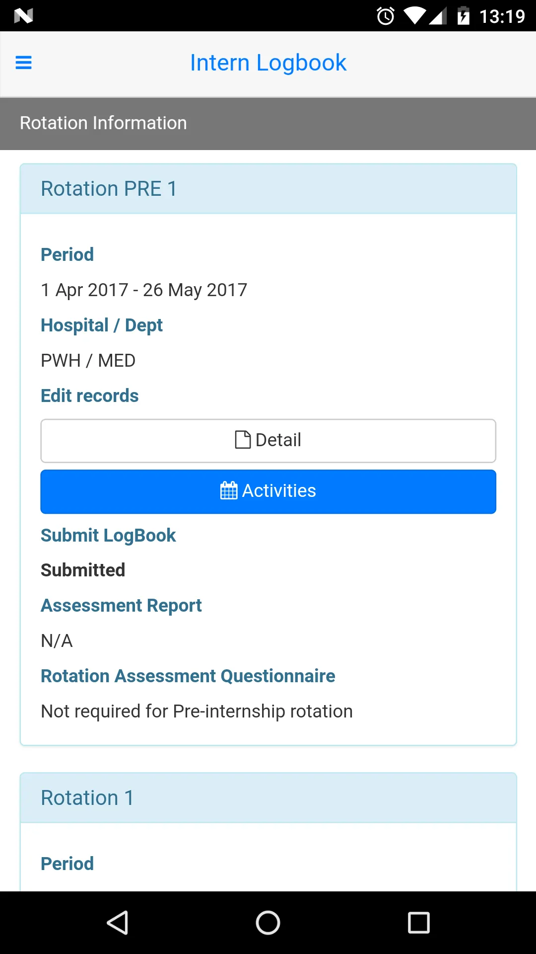 Medical Intern Logbook | Indus Appstore | Screenshot