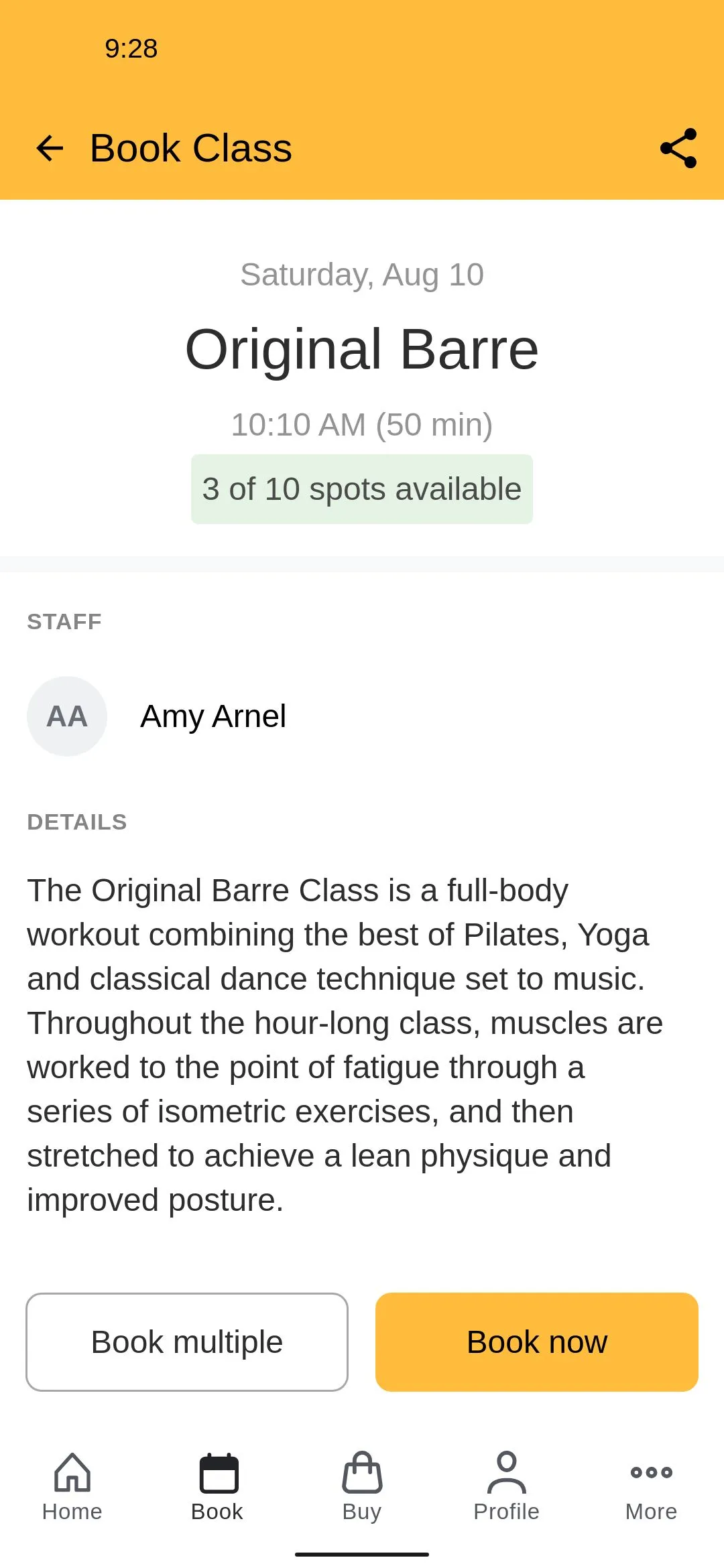 Greenwich Barre Studio | Indus Appstore | Screenshot