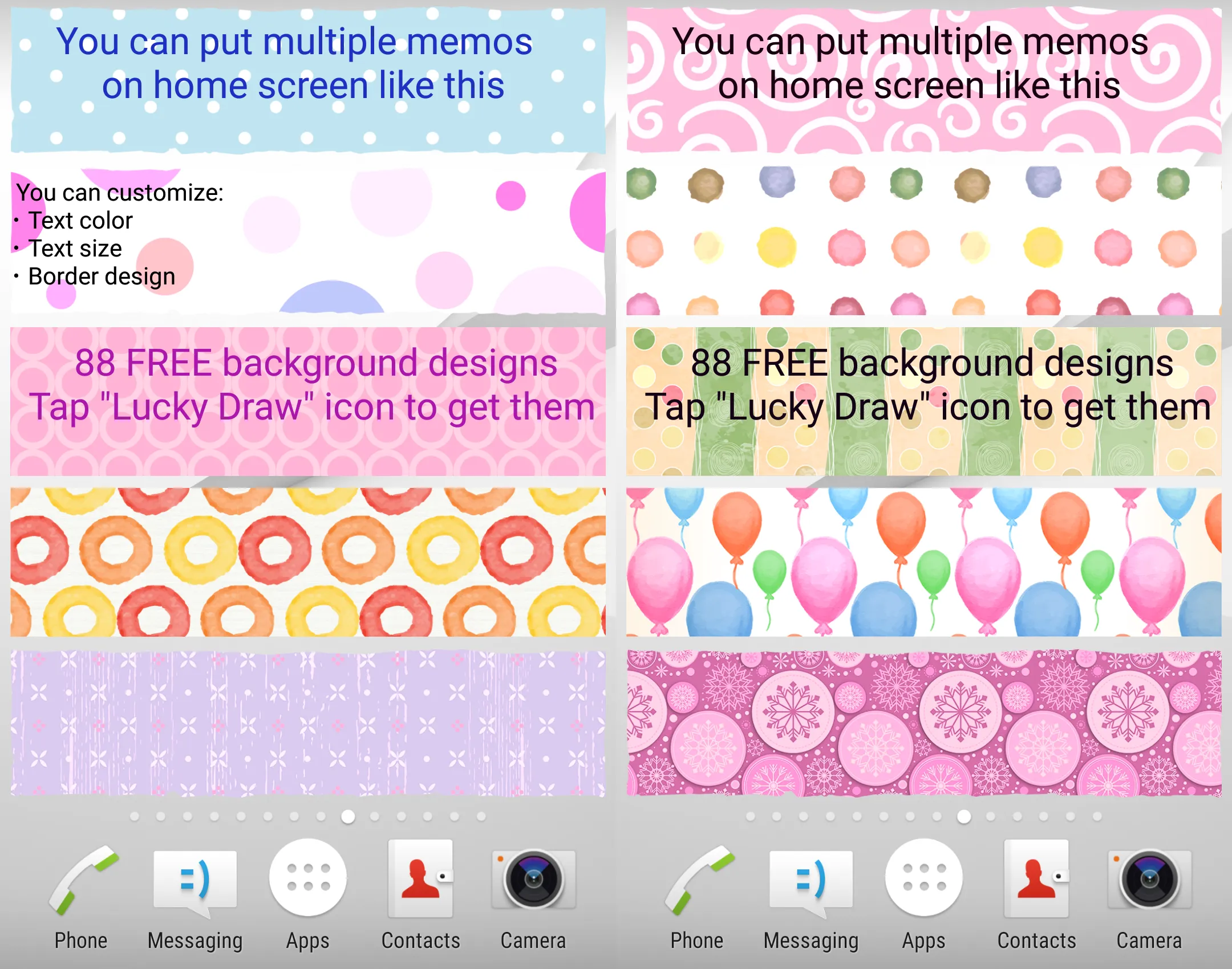 Sticky Memo Notepad *Dots* | Indus Appstore | Screenshot