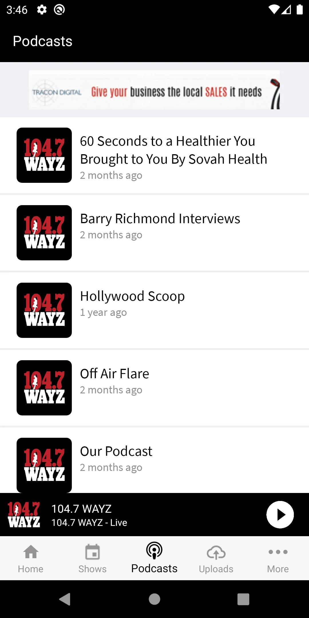 104.7 WAYZ | Indus Appstore | Screenshot