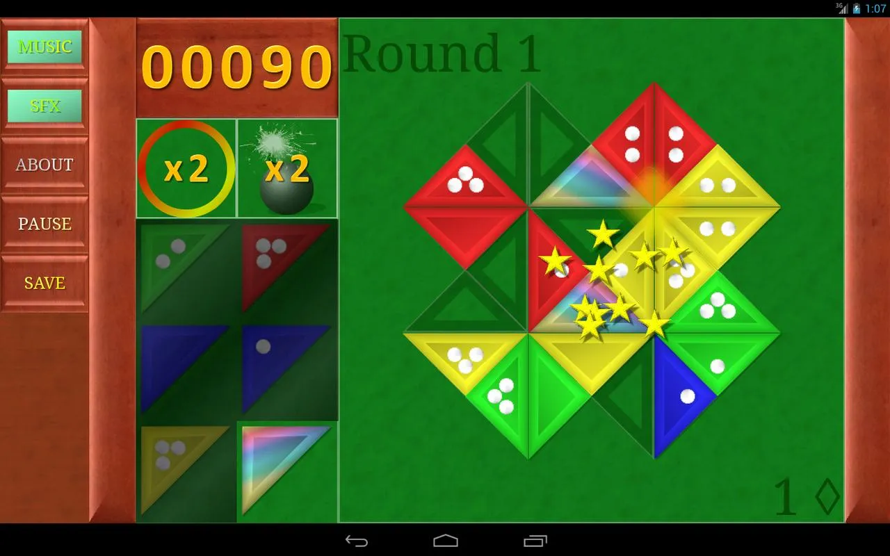 TrigoMania Triangular Dominoes | Indus Appstore | Screenshot