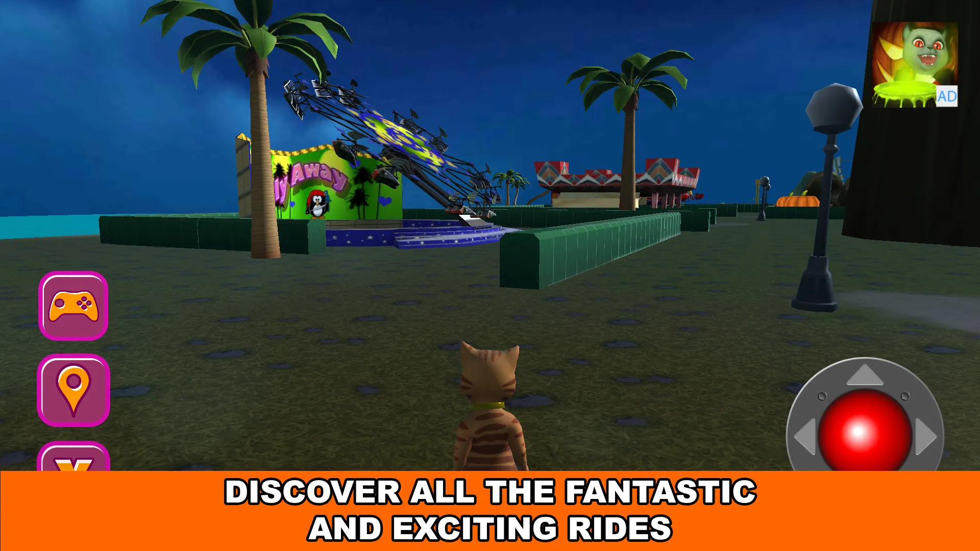 Halloween Cat Theme Park 3D | Indus Appstore | Screenshot