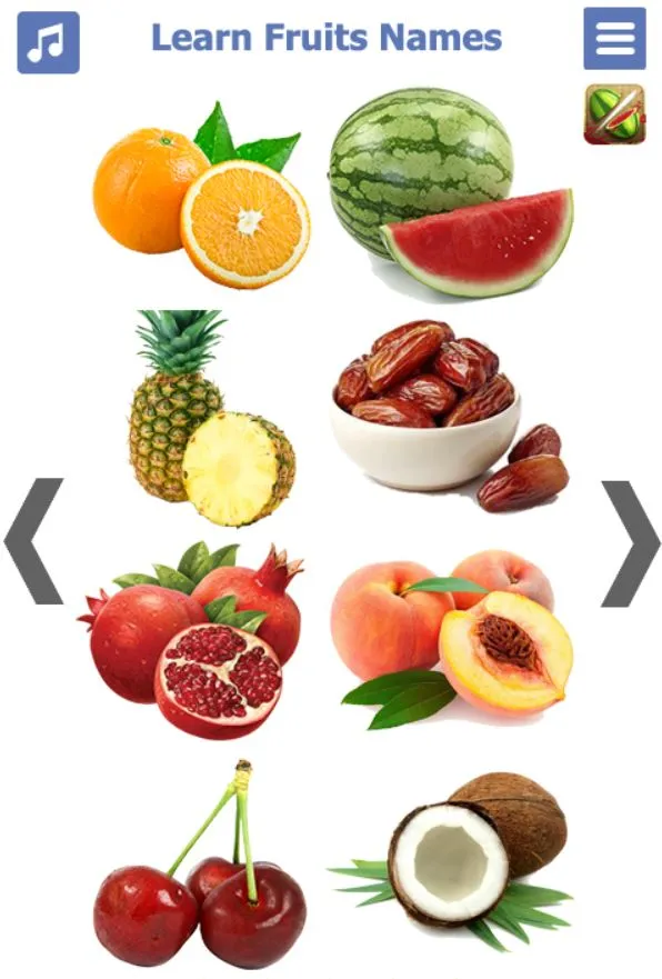 Learn Fruits name in English | Indus Appstore | Screenshot