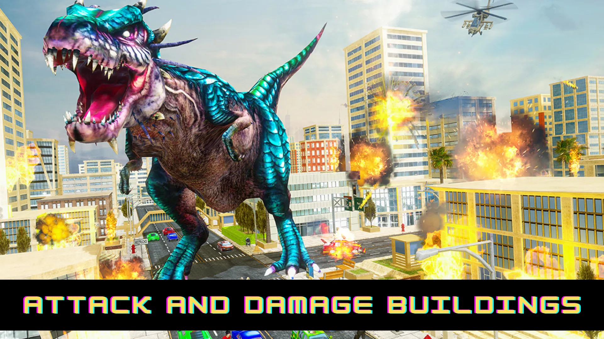 Rampage Dinosaur- Smash City | Indus Appstore | Screenshot