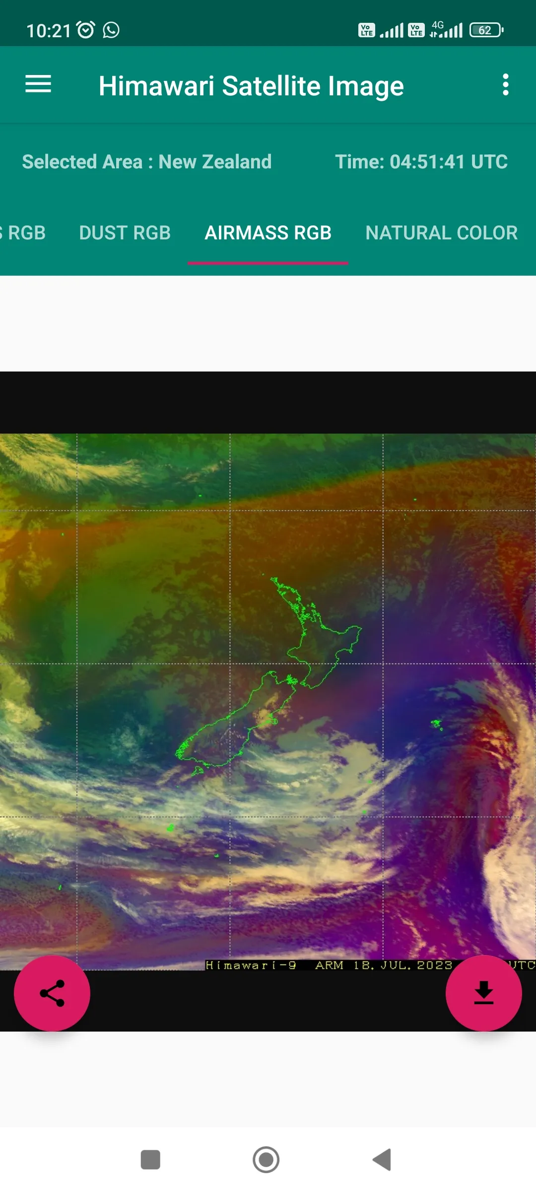 Live Himawari Satellite Image | Indus Appstore | Screenshot