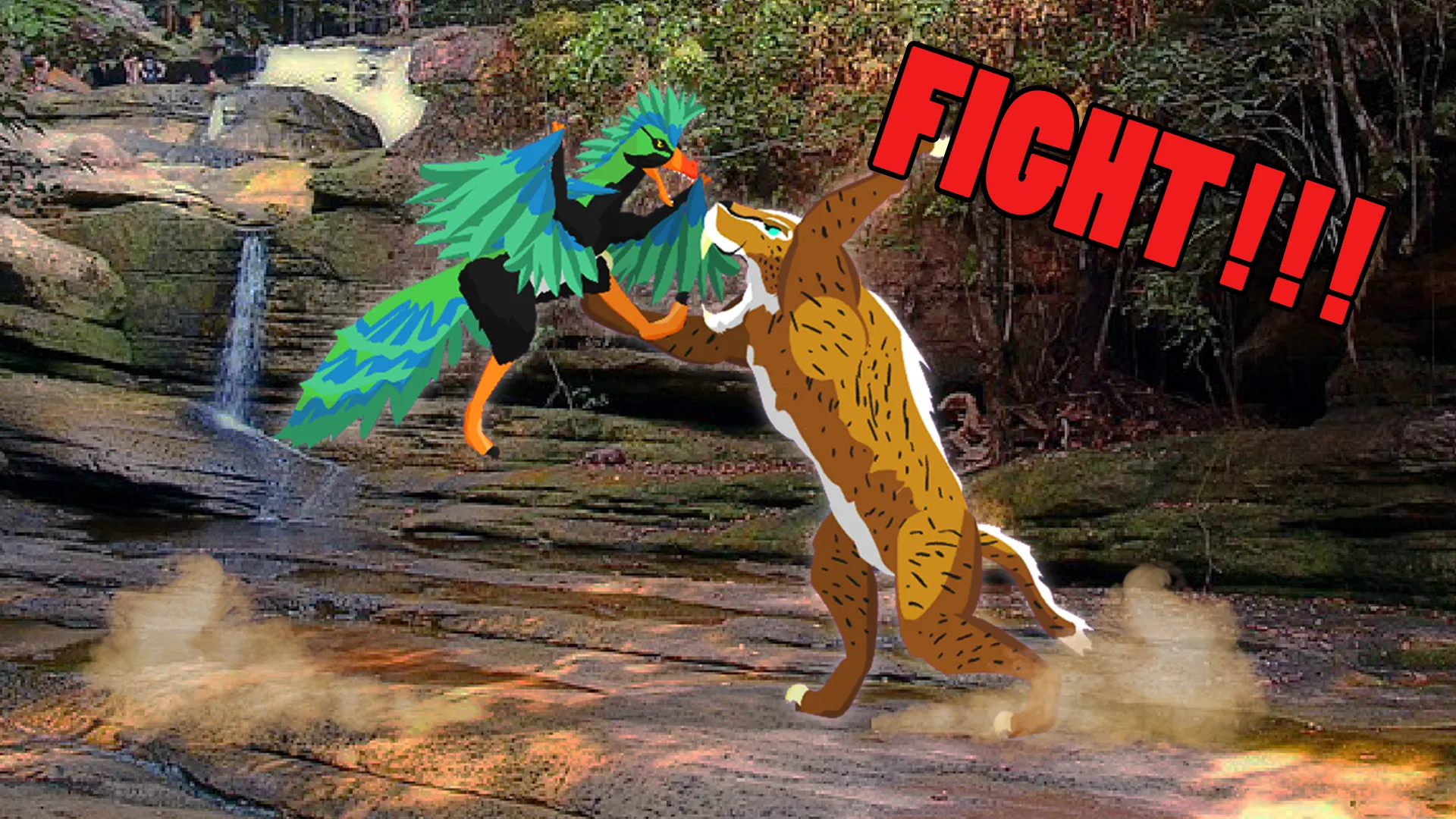 T-Rex Fights Ice Age Beasts | Indus Appstore | Screenshot