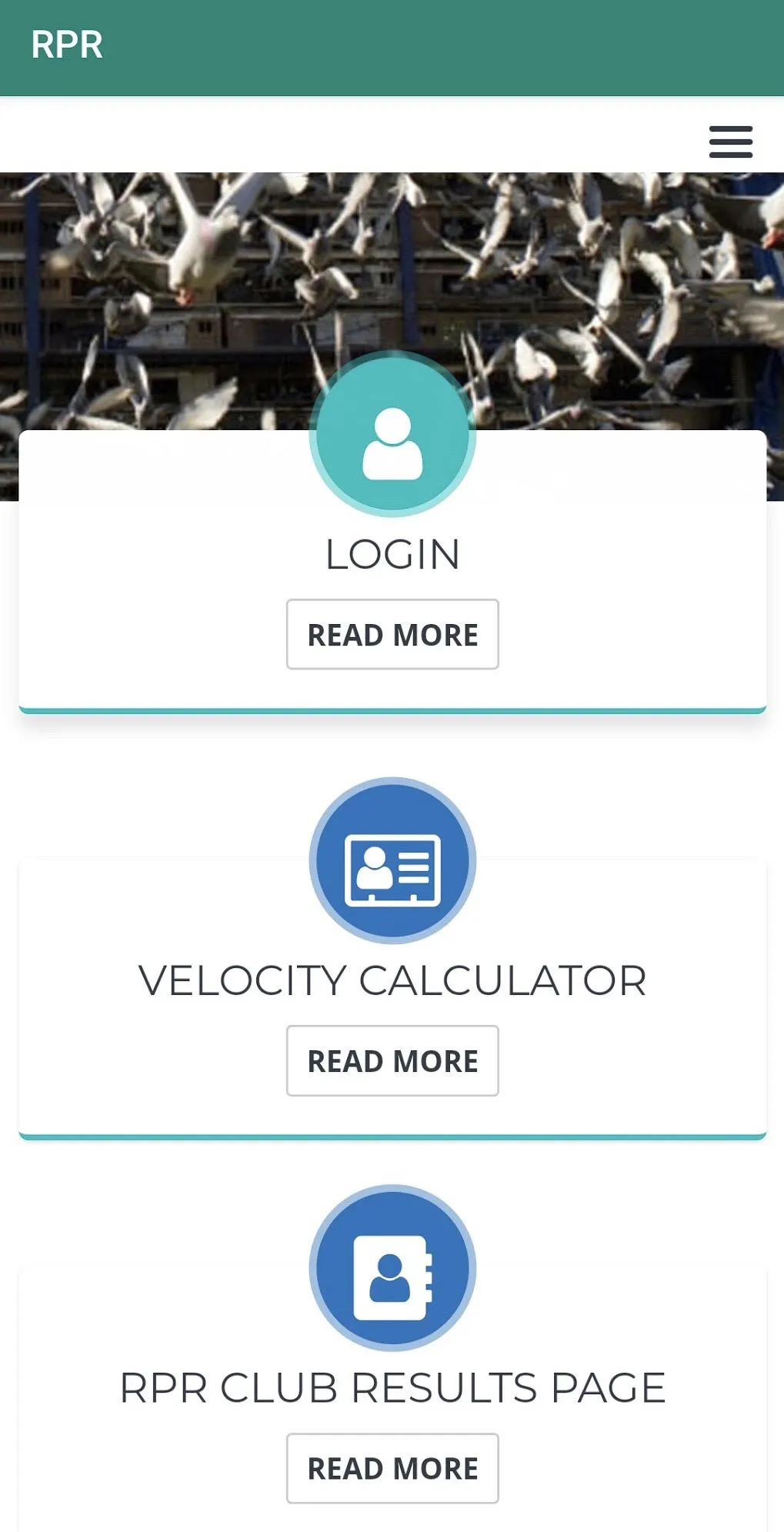 RPR APP (RACING PIGEON RESULTS | Indus Appstore | Screenshot
