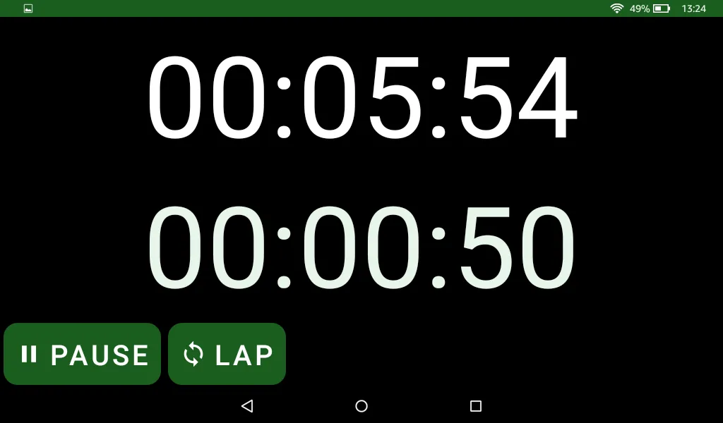 Big Lap Stopwatch | Indus Appstore | Screenshot