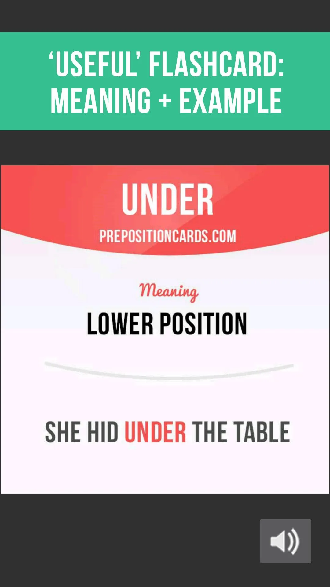 Prepositions Cards: Learn Engl | Indus Appstore | Screenshot